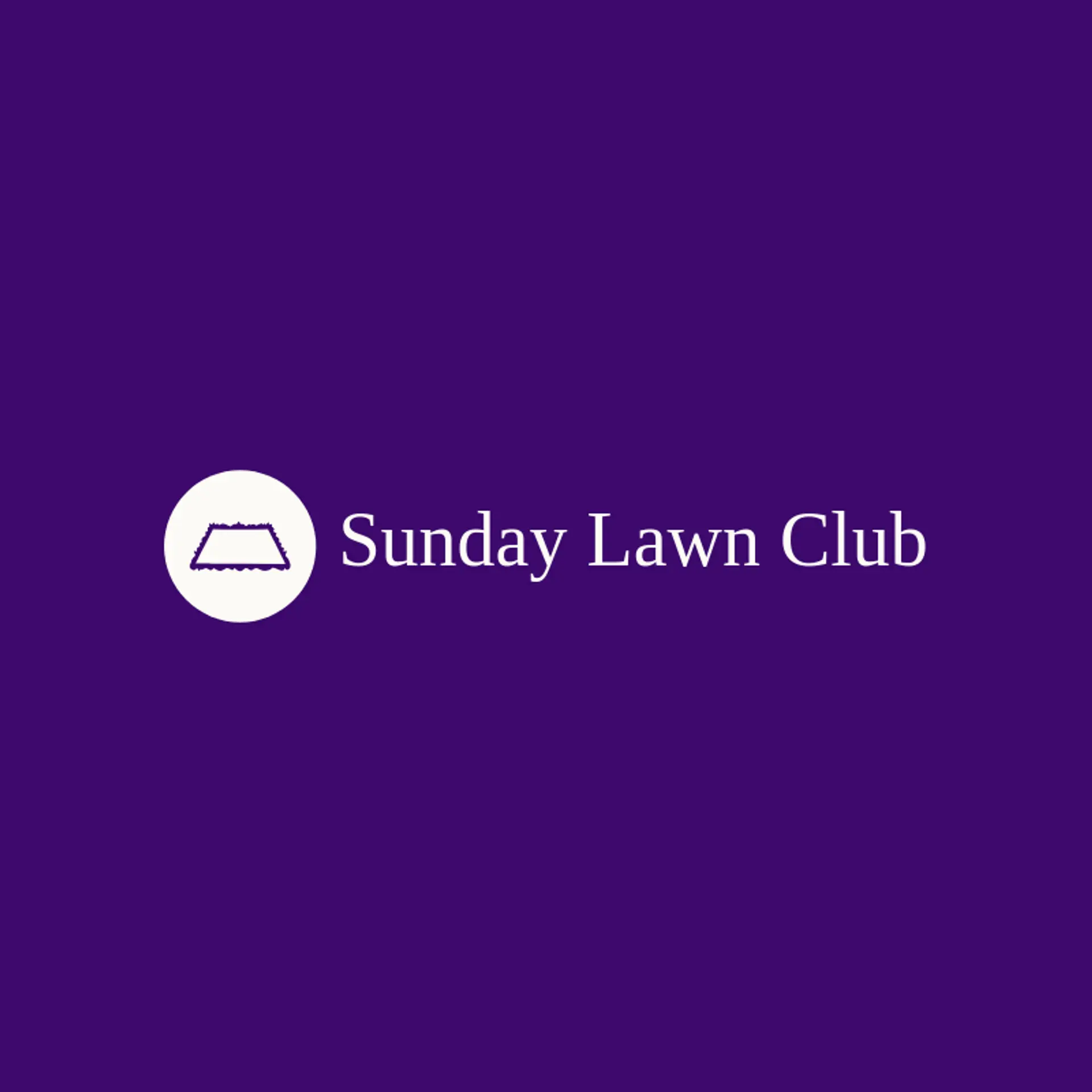 Sunday Lawn Club logo for yard