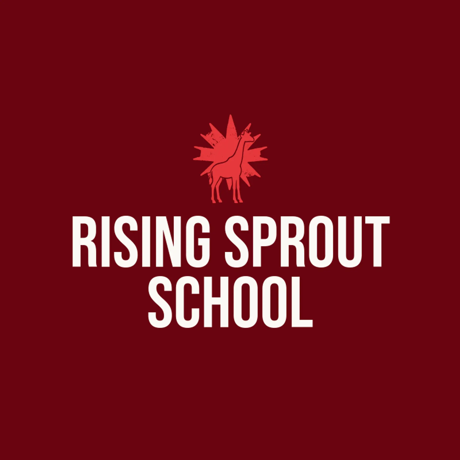 Rising Sprout School logo for giraffe
