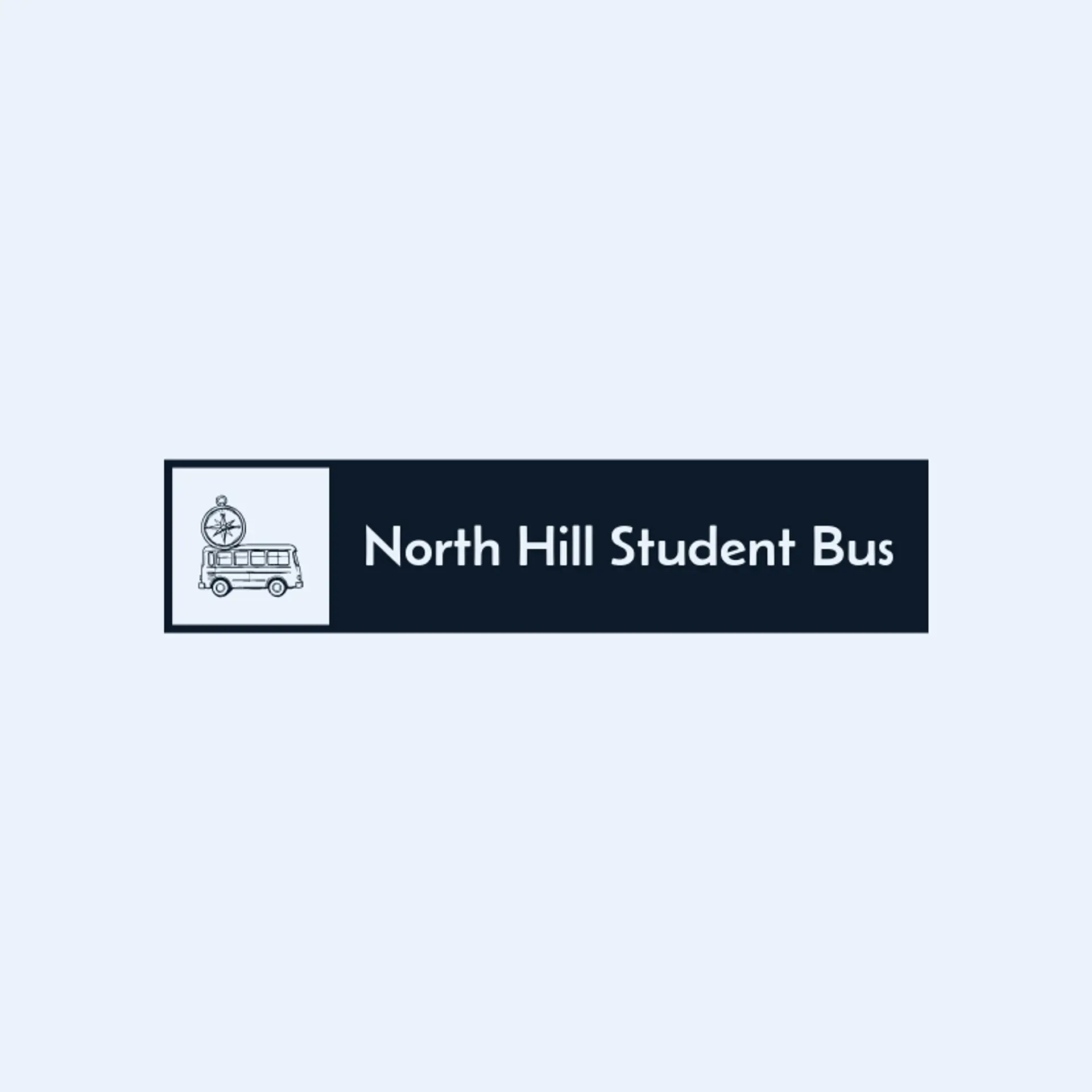 North Hill Student Bus logo for school bus