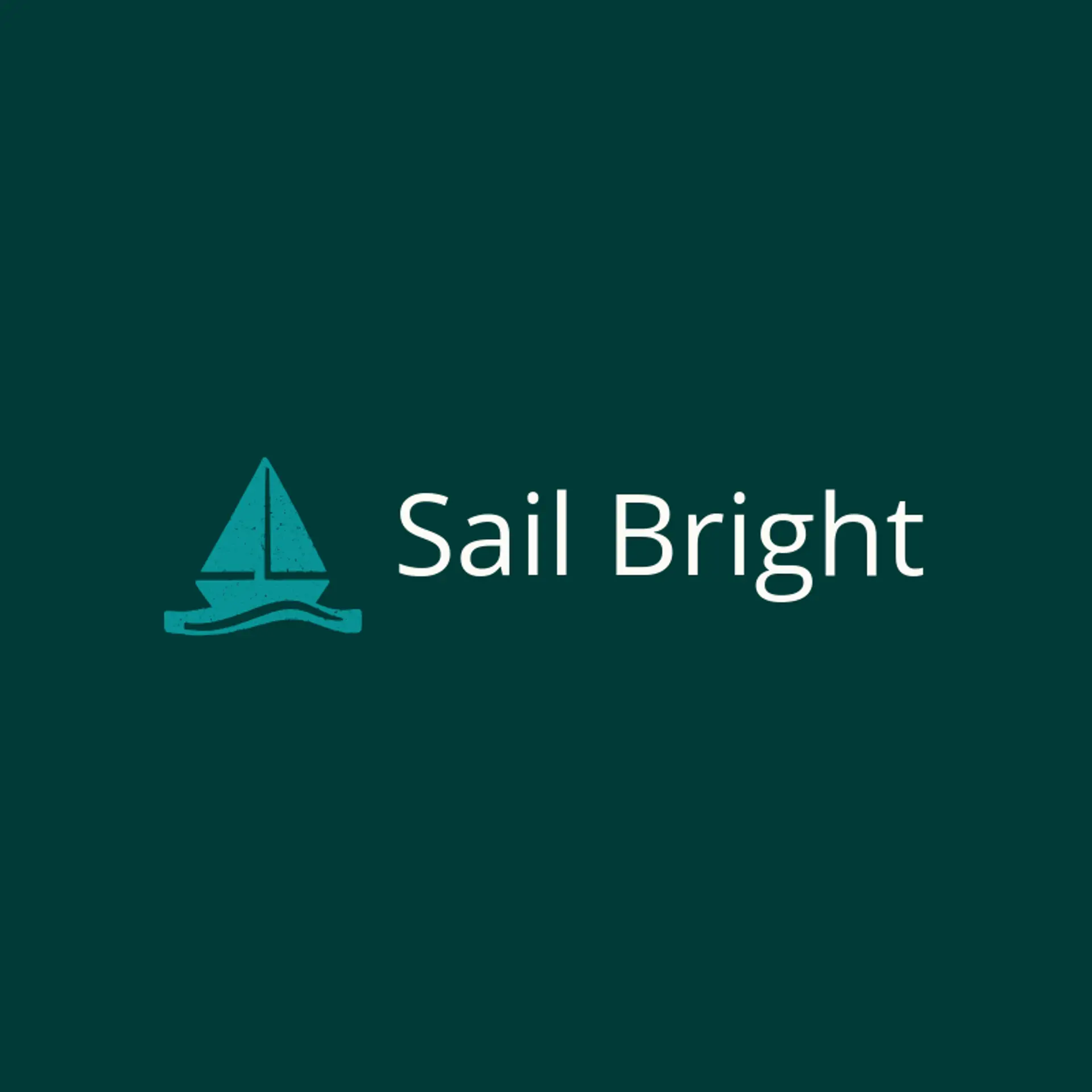 Sail Bright logo for beach