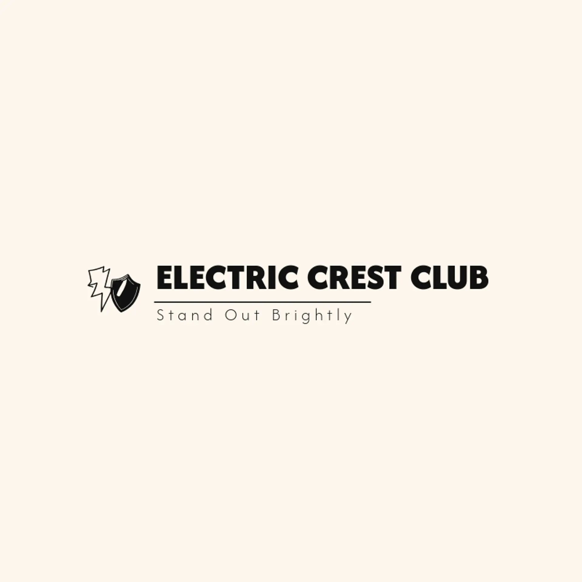 Electric Crest Club logo for lightning