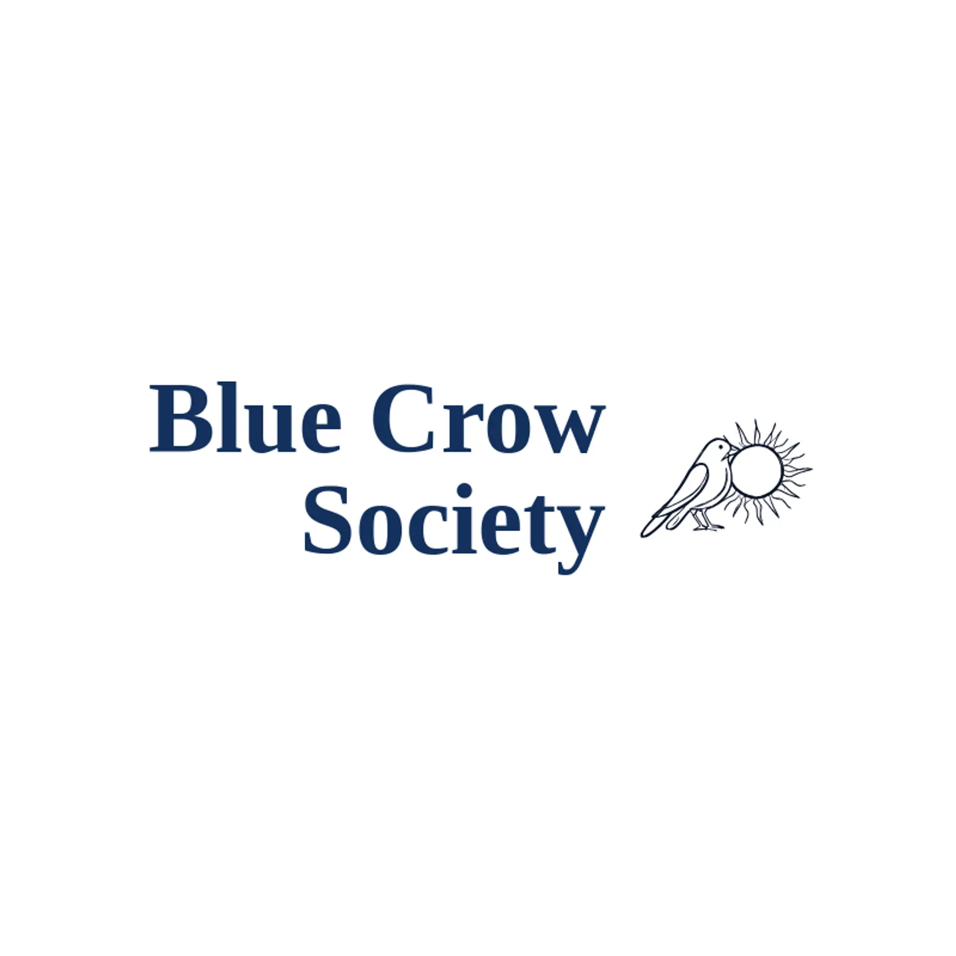 Blue Crow Society logo for crow