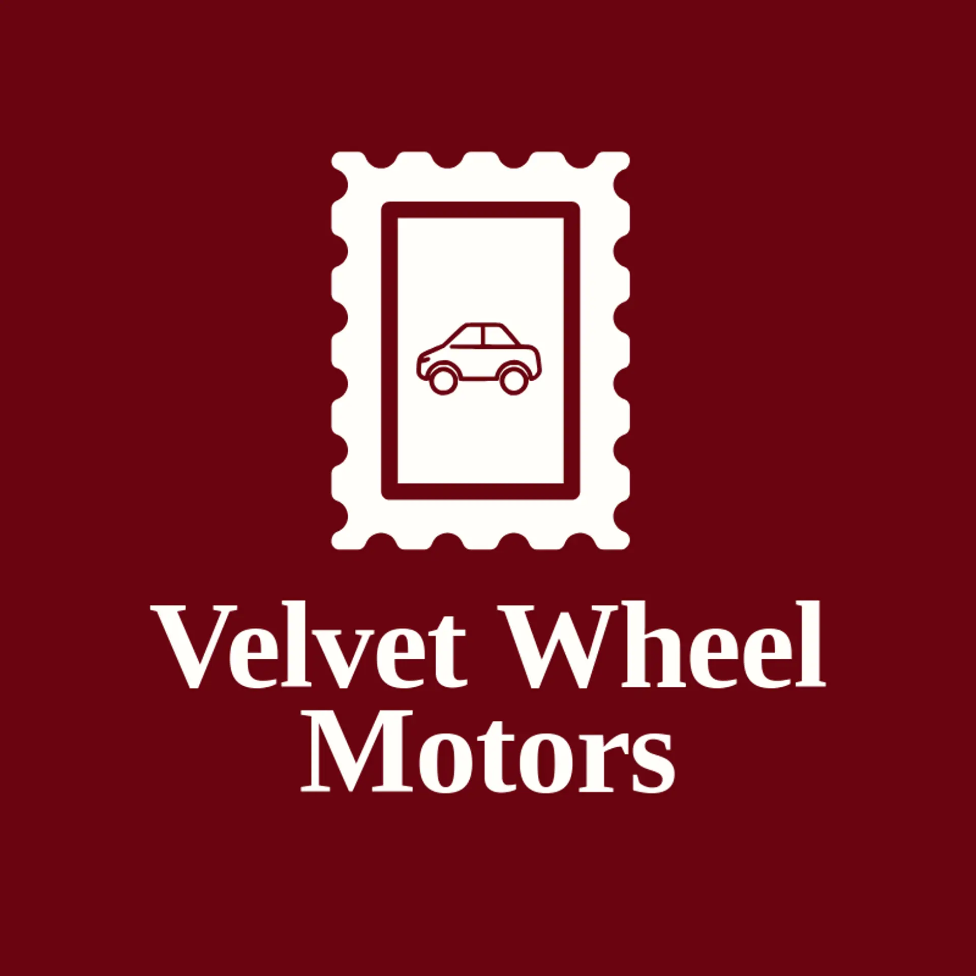 Velvet Wheel Motors logo for car dealer