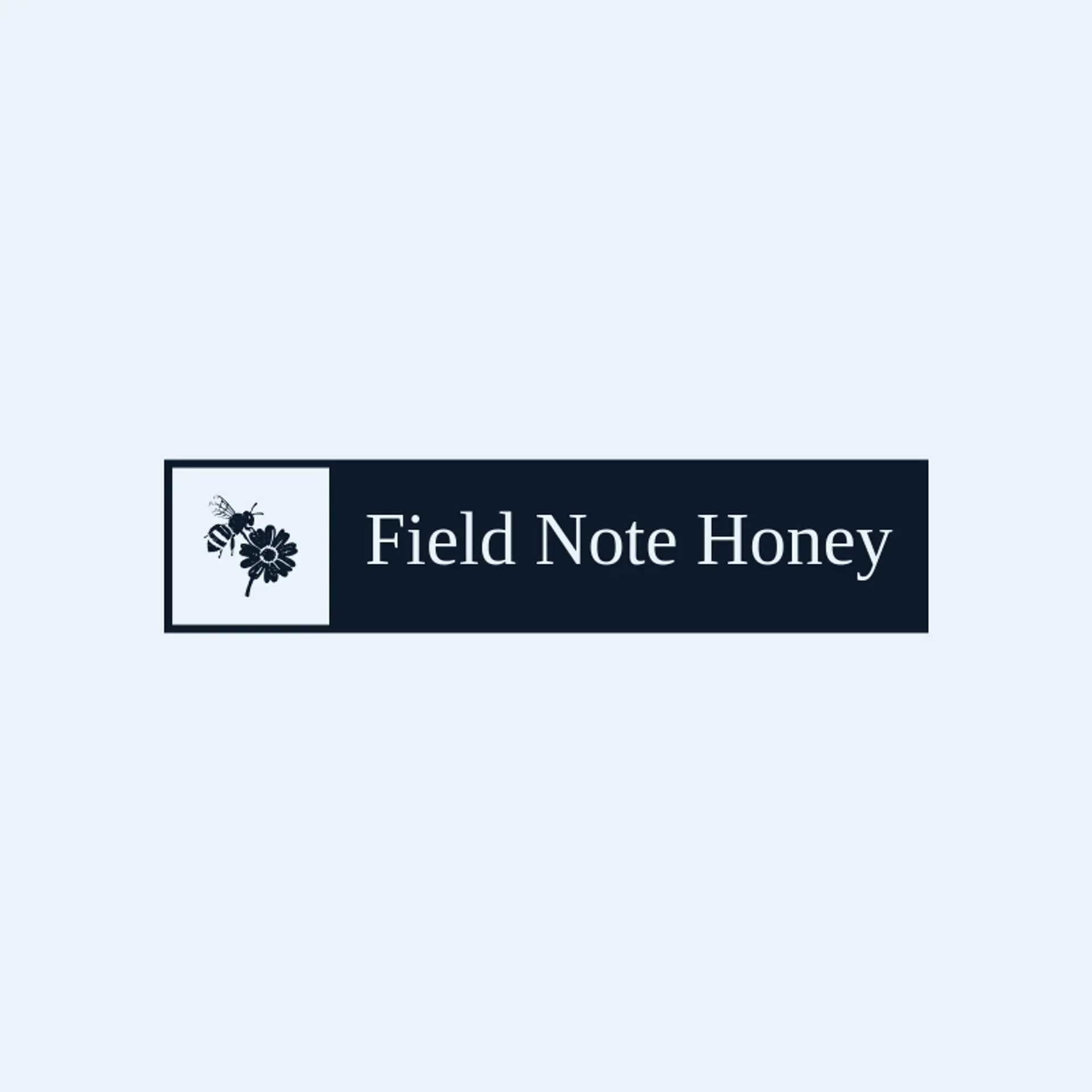 Field Note Honey logo for honey bee