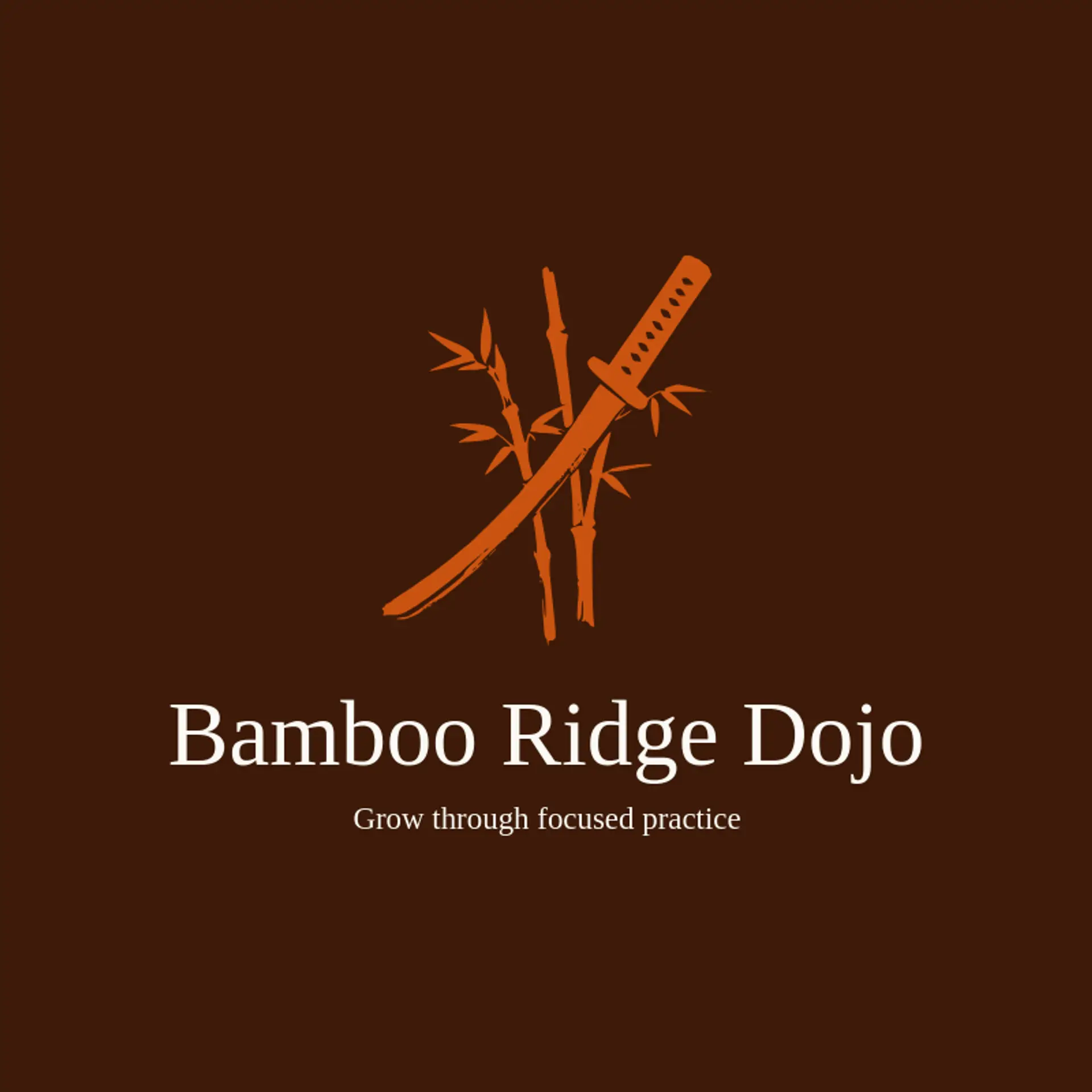 Bamboo Ridge Dojo logo for katana