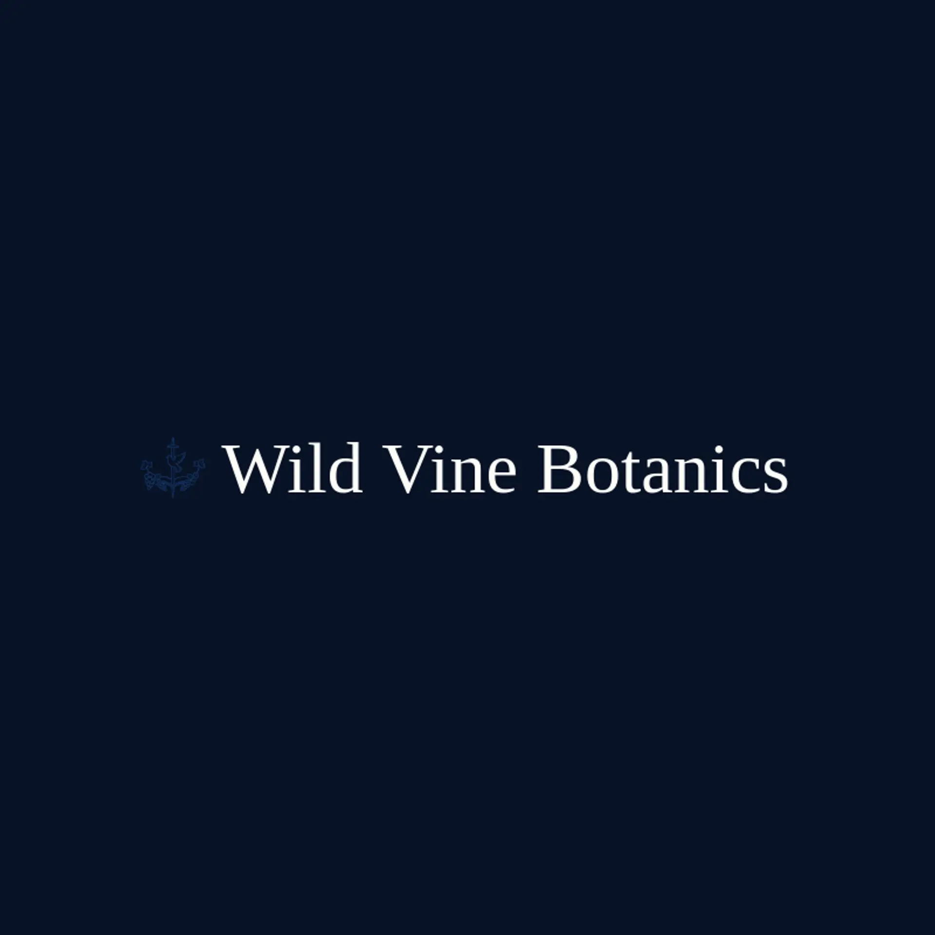 Wild Vine Botanics logo for vine
