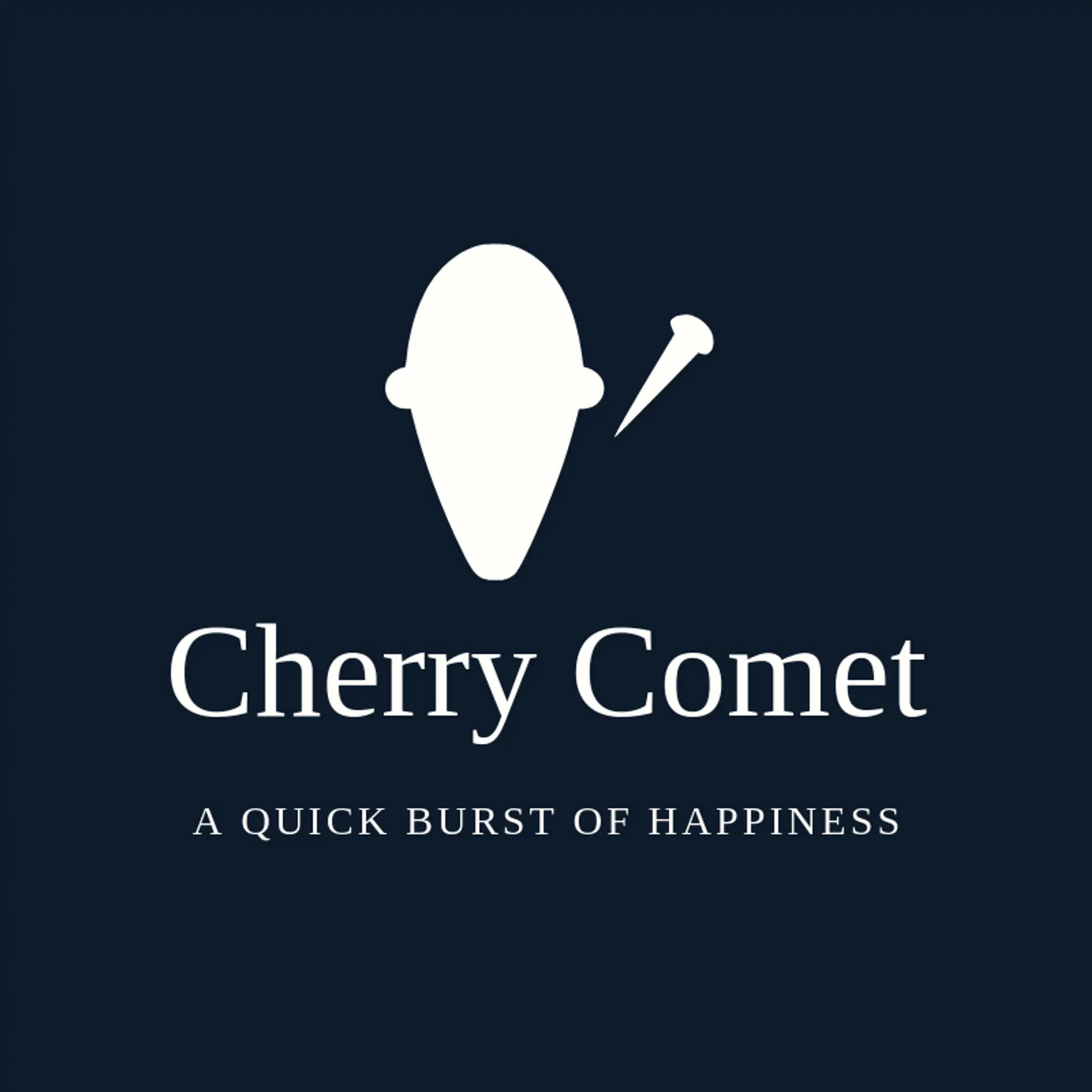 Cherry Comet logo for snow cone