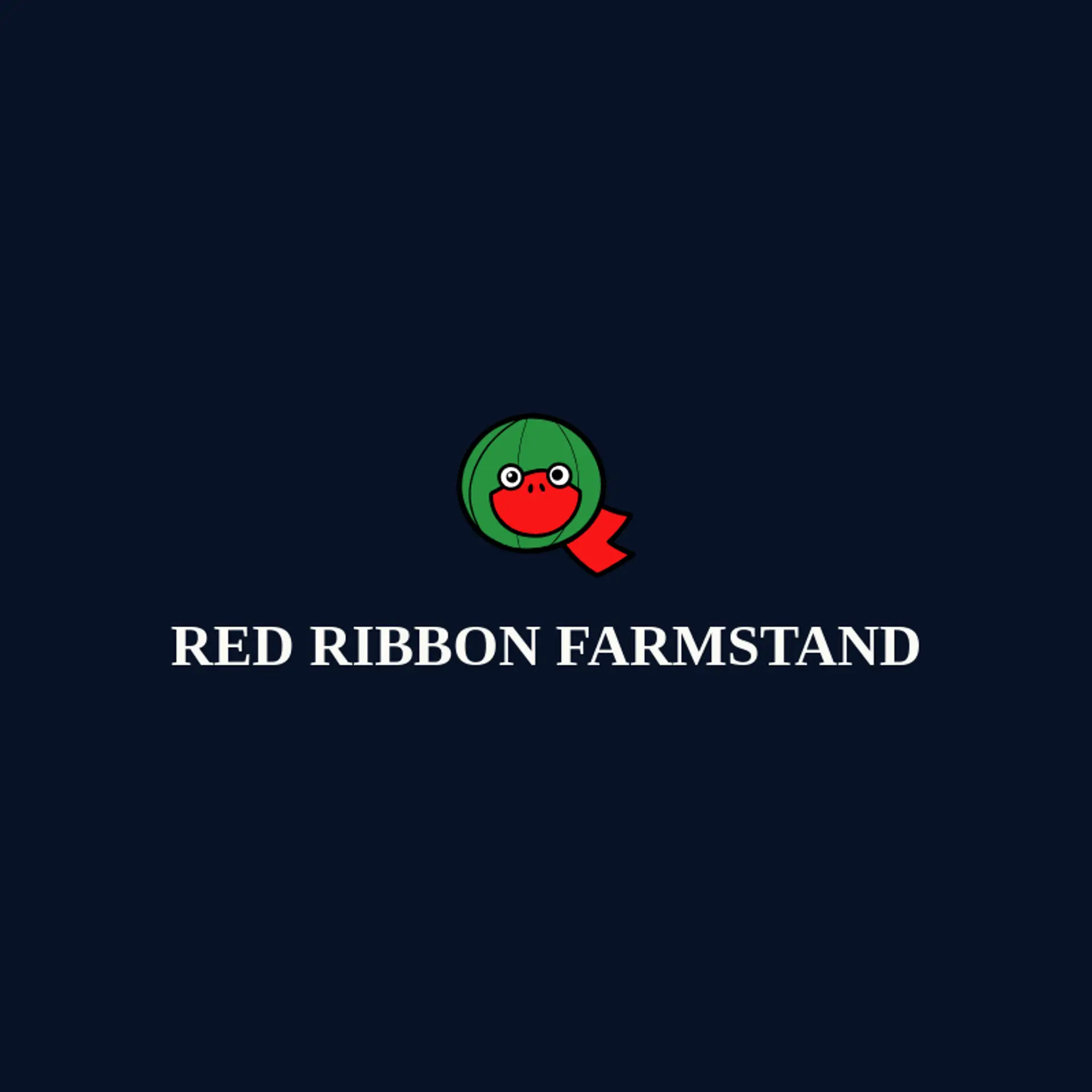 Red Ribbon Farmstand logo for watermelon