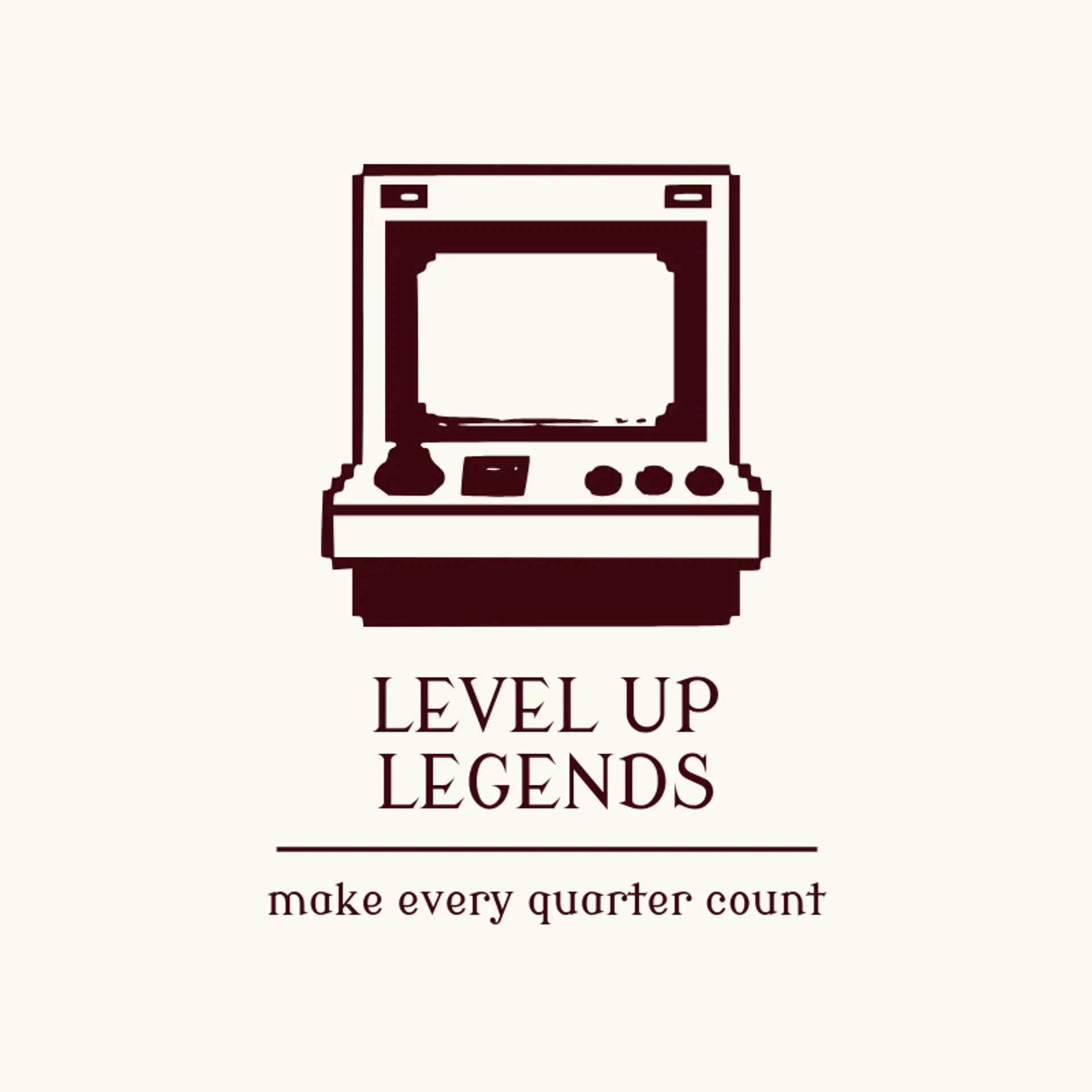Level Up Legends logo for arcade
