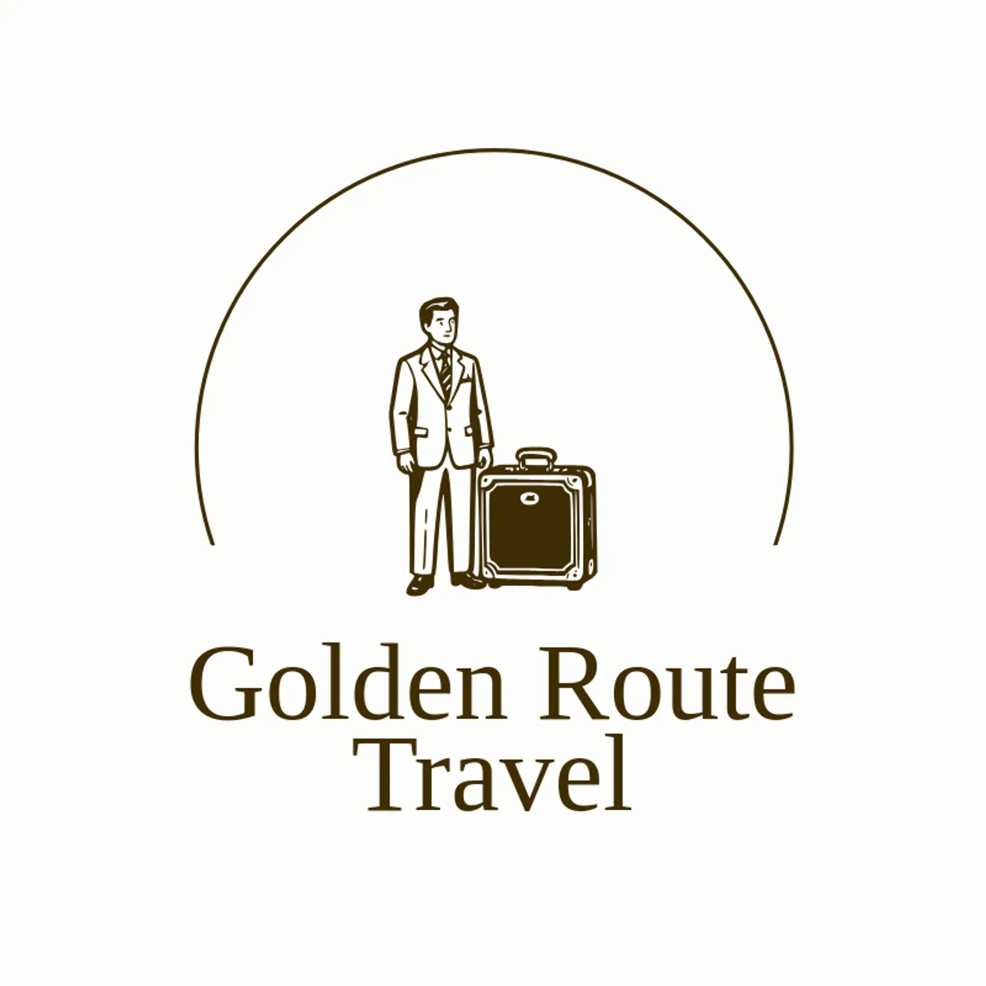 Golden Route Travel logo for travel agent