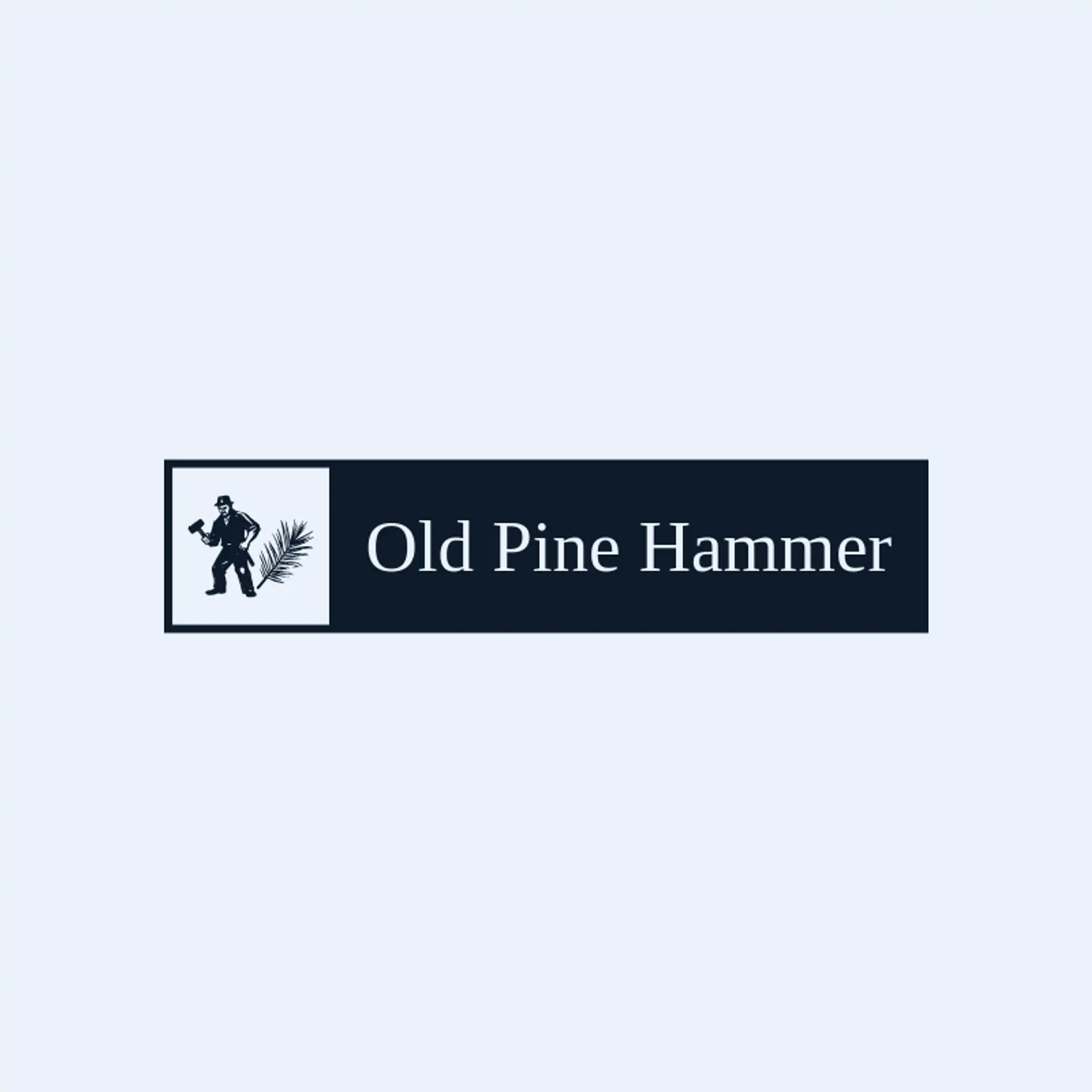 Old Pine Hammer logo for blacksmith