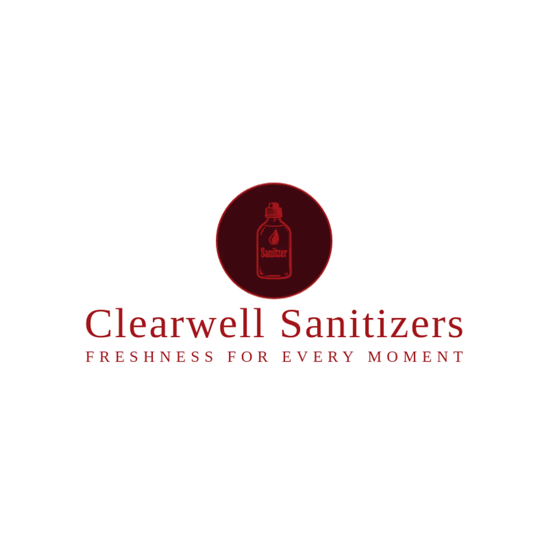 Clearwell Sanitizers logo for hand sanitizer