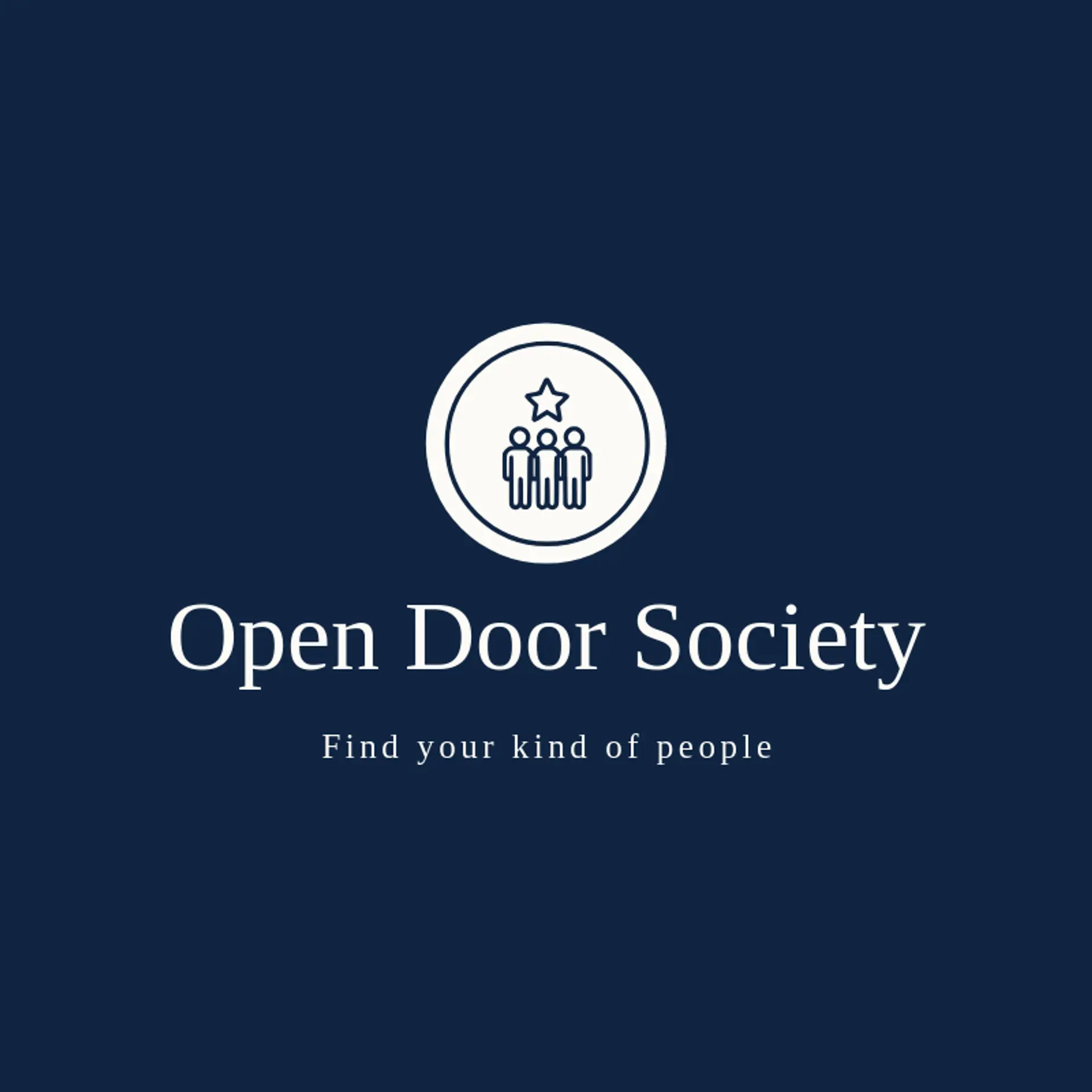 Open Door Society logo for social club