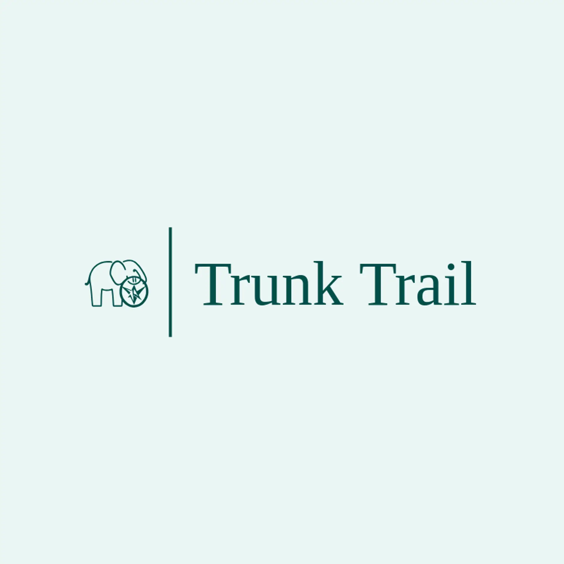 Trunk Trail logo for elephant