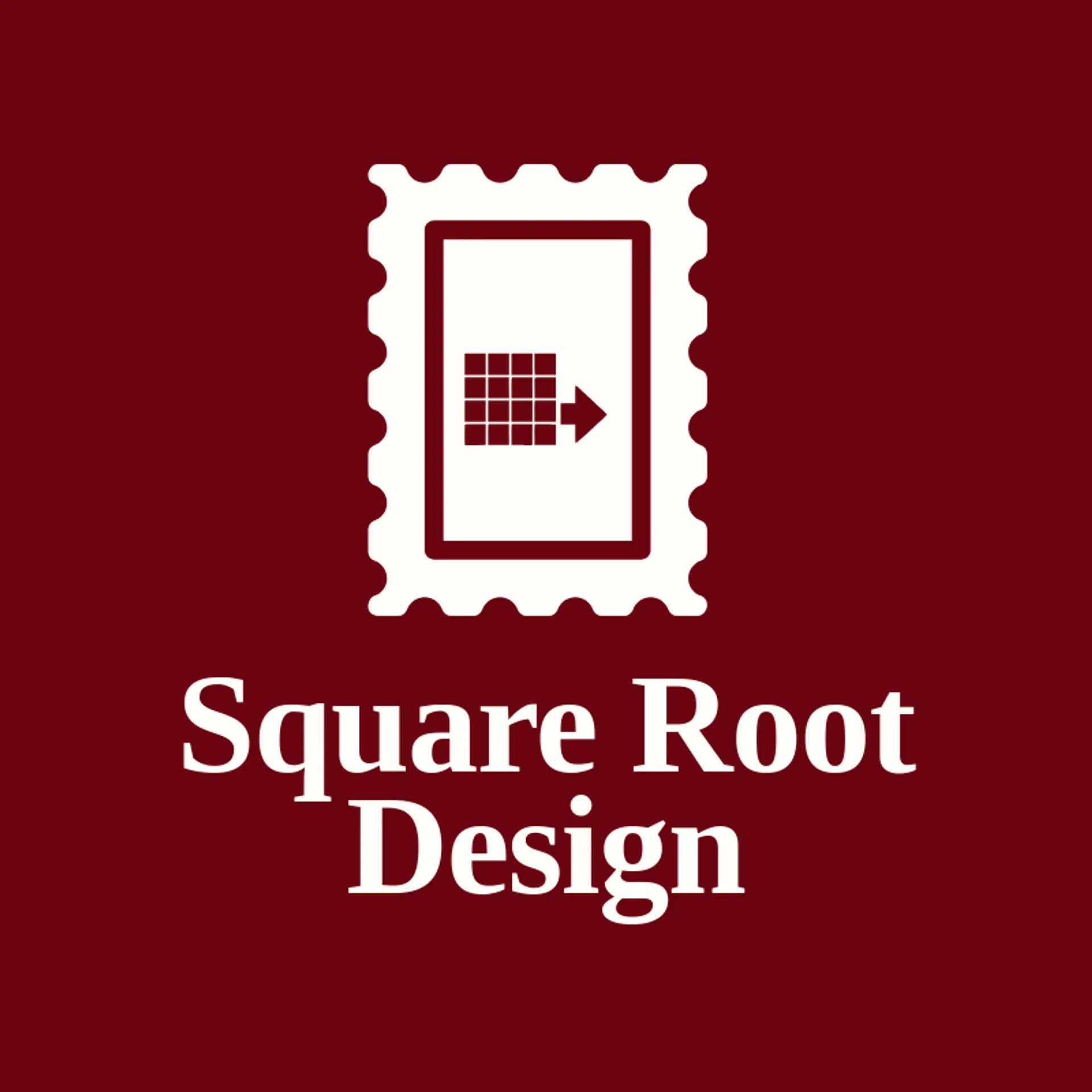 Square Root Design logo for grid