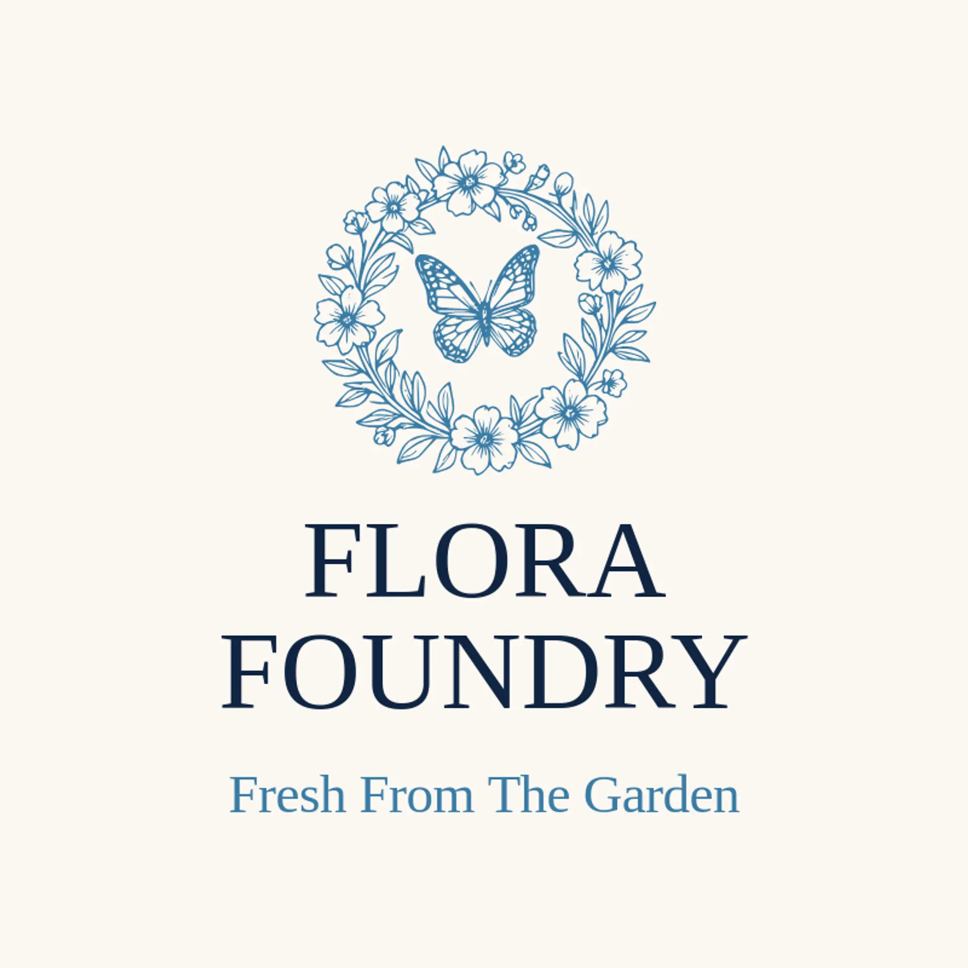 Flora Foundry logo for wreath