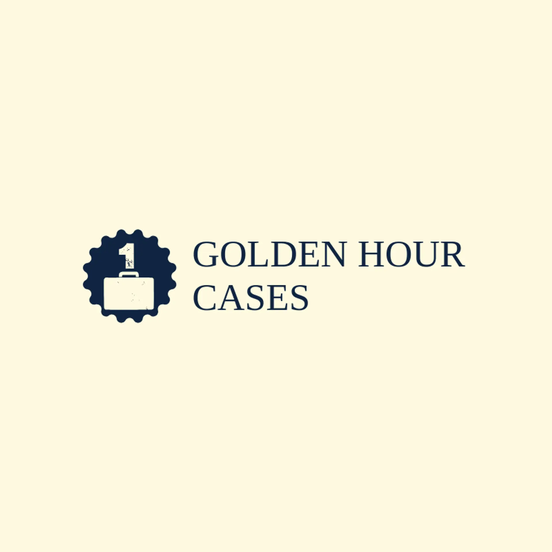 Golden Hour Cases logo for case