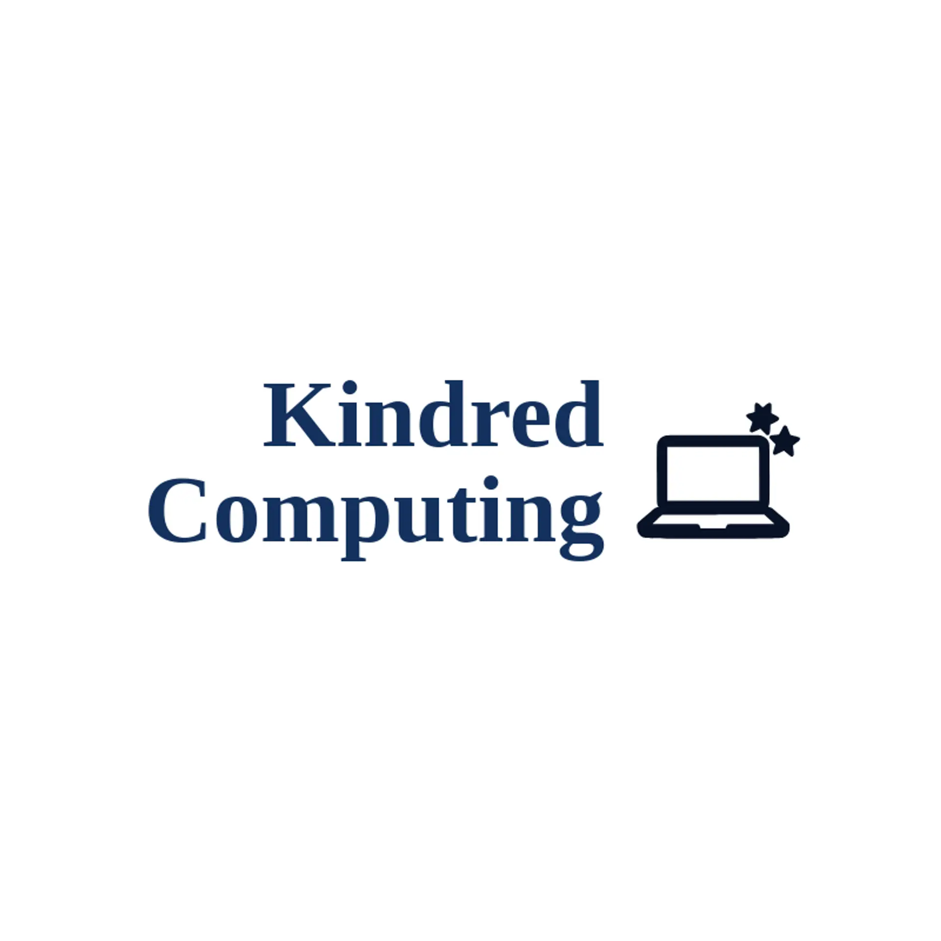 Kindred Computing logo for laptop