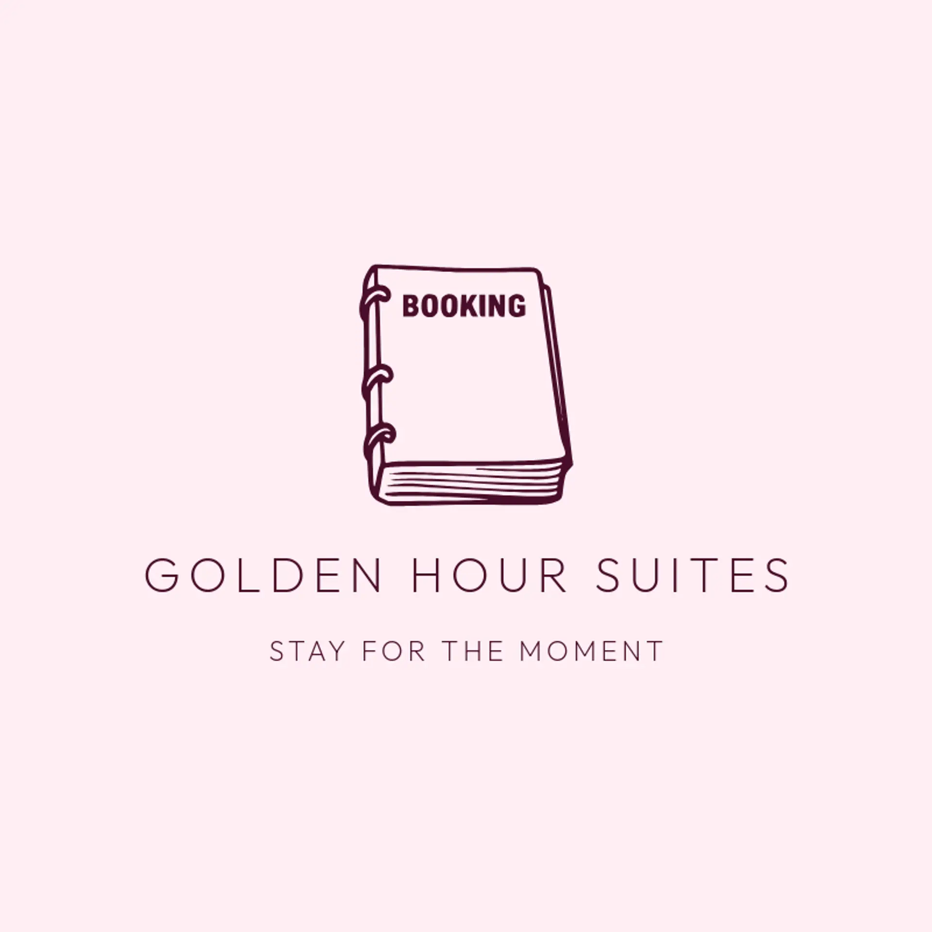 Golden Hour Suites logo for booking