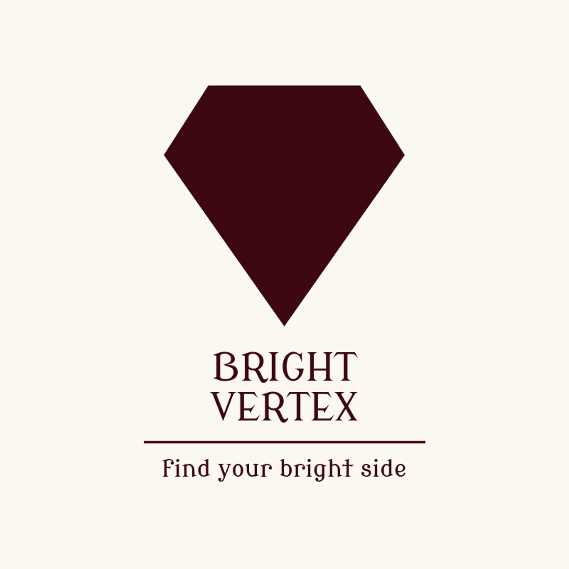 Bright Vertex logo for polygon