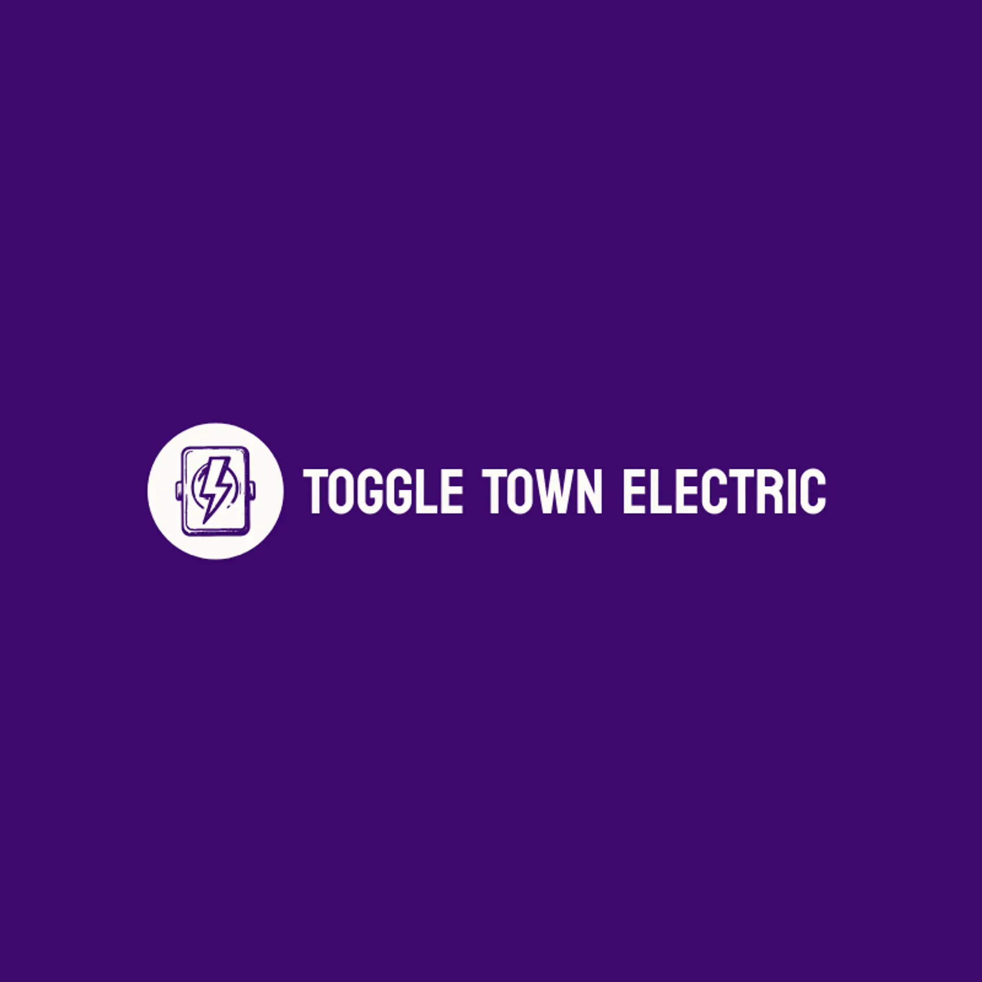 Toggle Town Electric logo for electrician