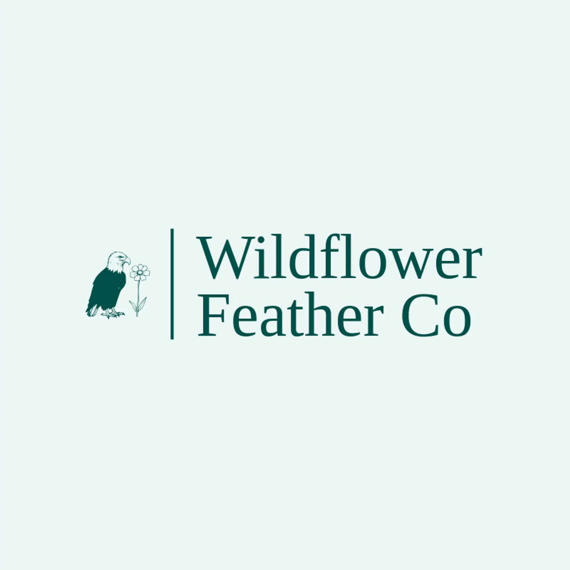 Wildflower Feather Co logo for american eagle