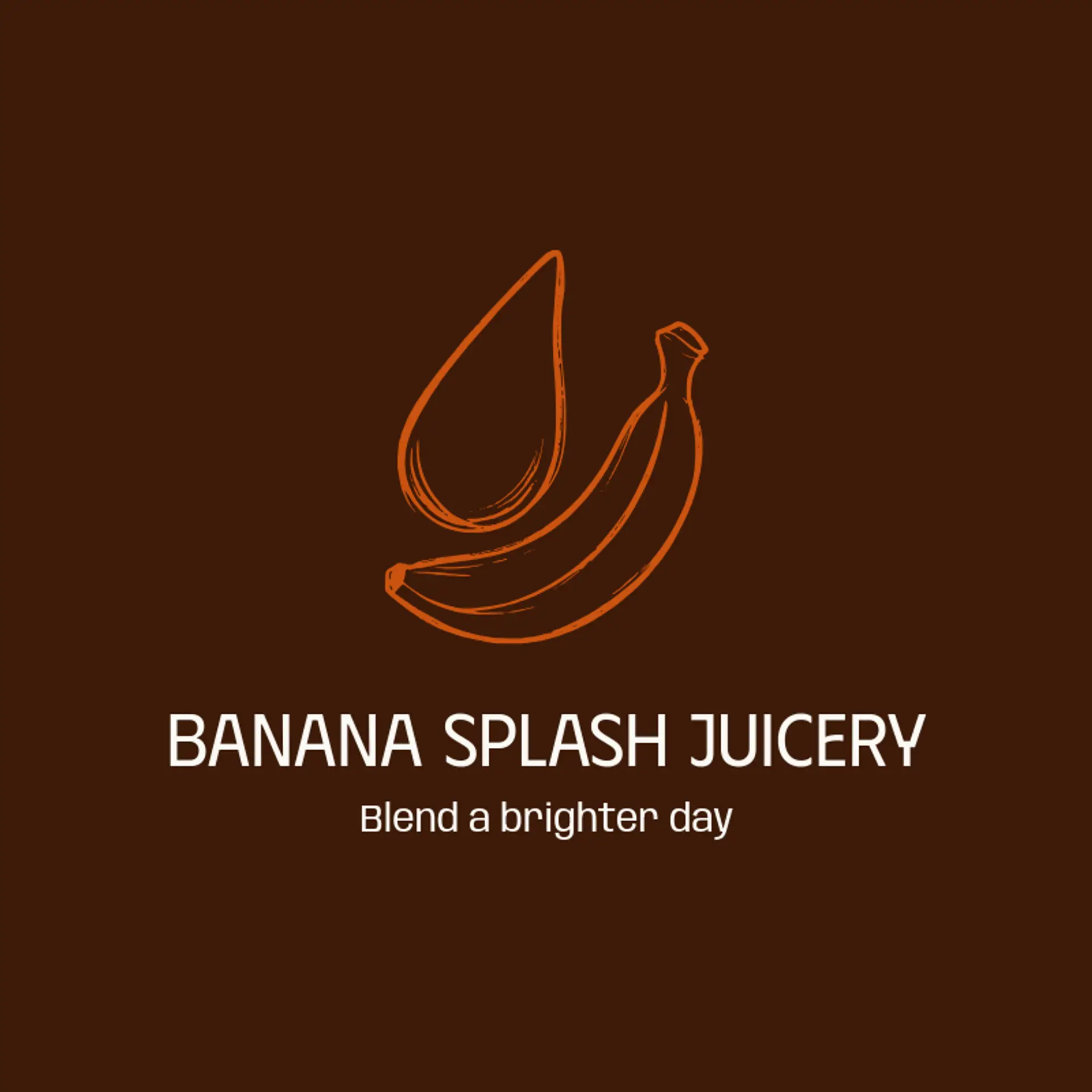 Banana Splash Juicery logo for banana