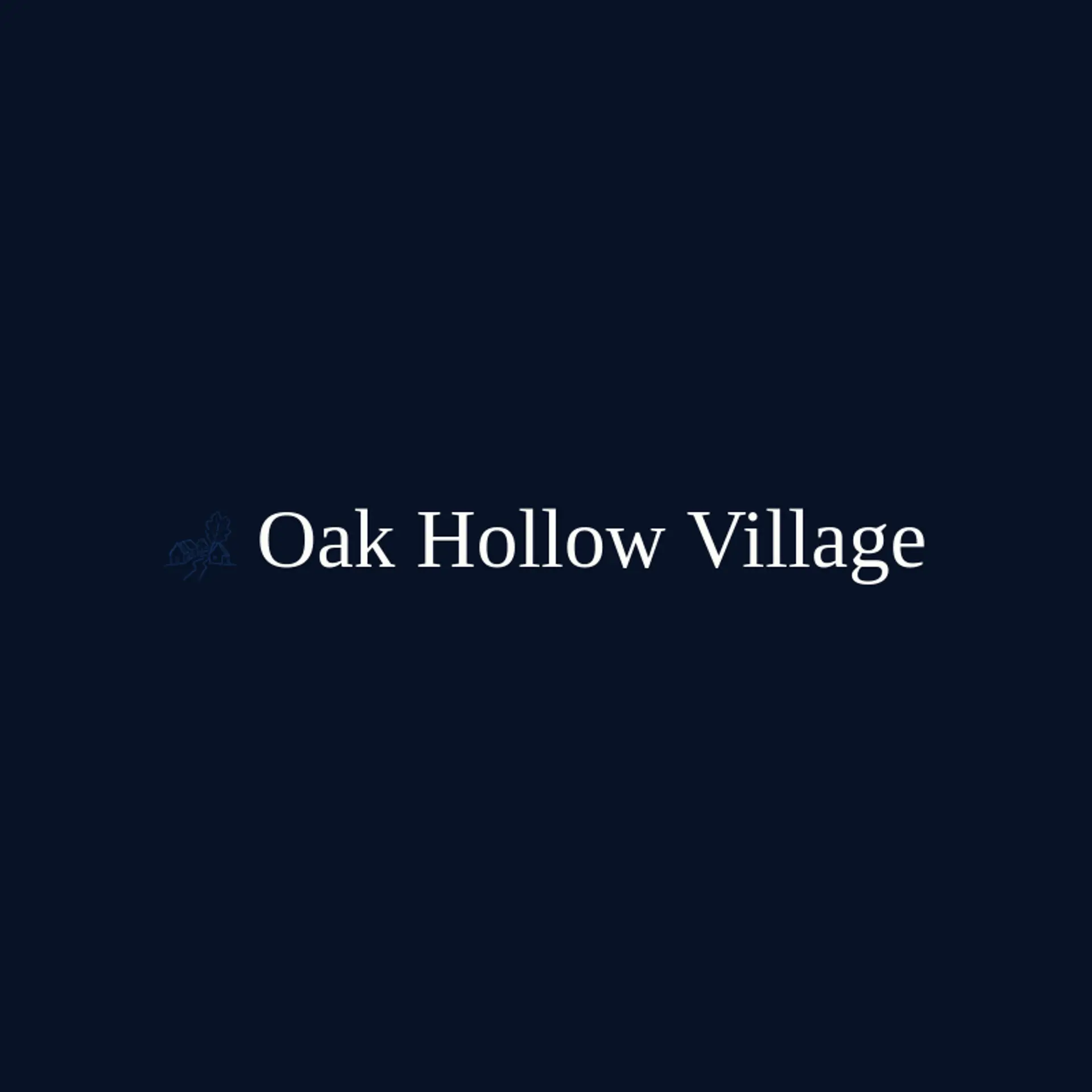 Oak Hollow Village logo for village