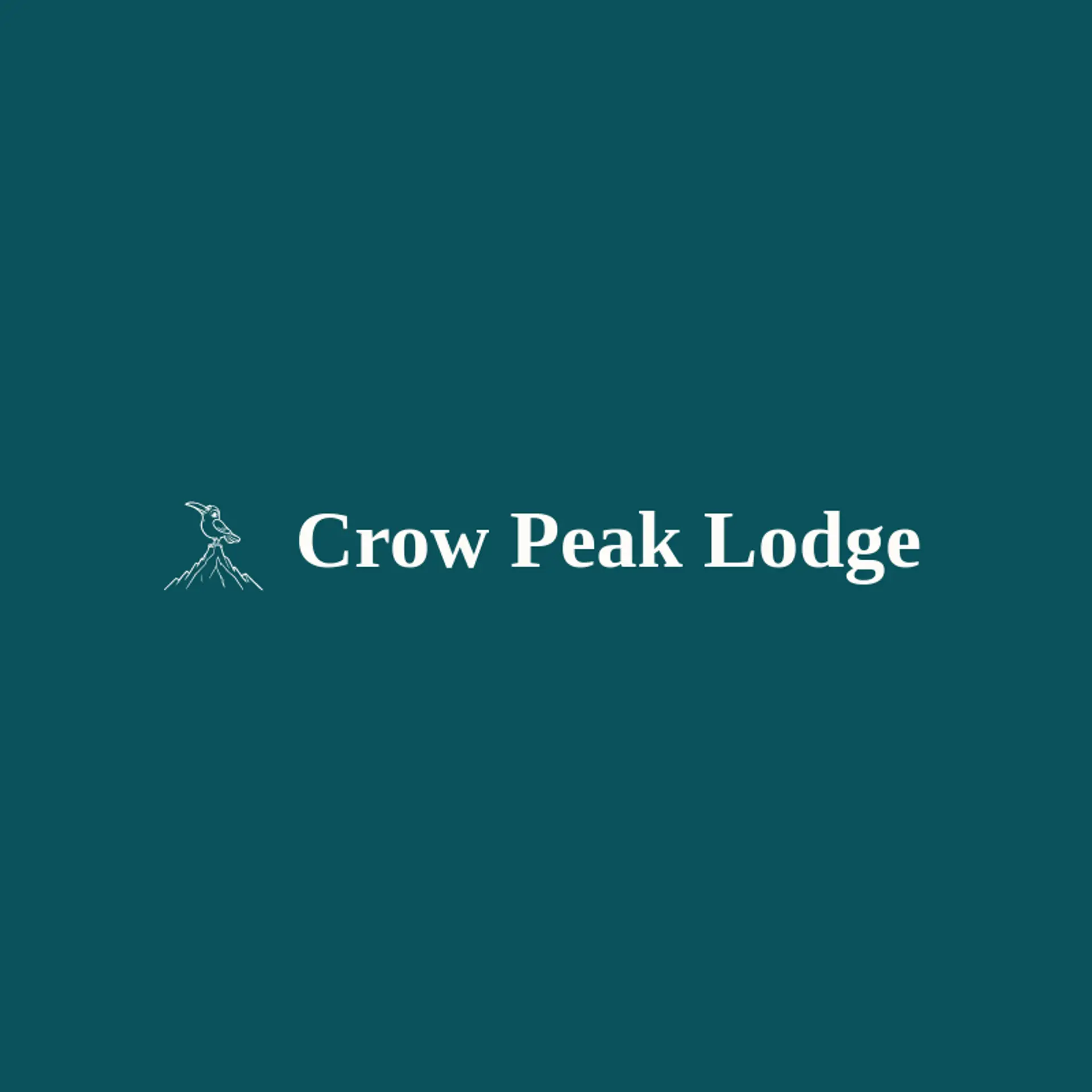 Crow Peak Lodge logo for crow