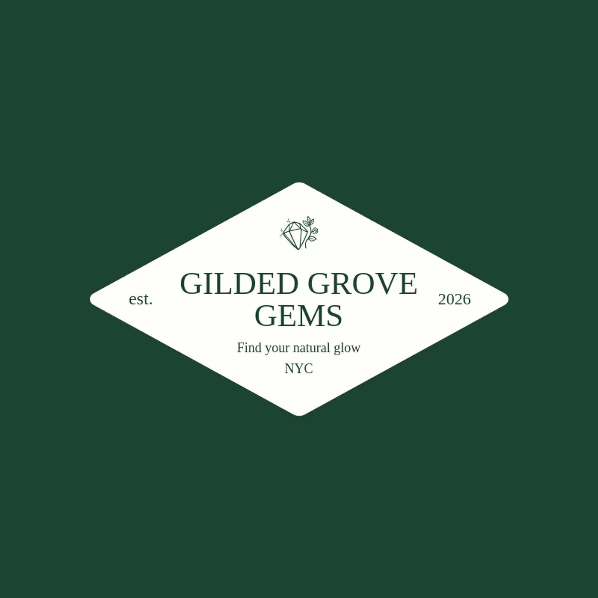 Gilded Grove Gems logo for jewel