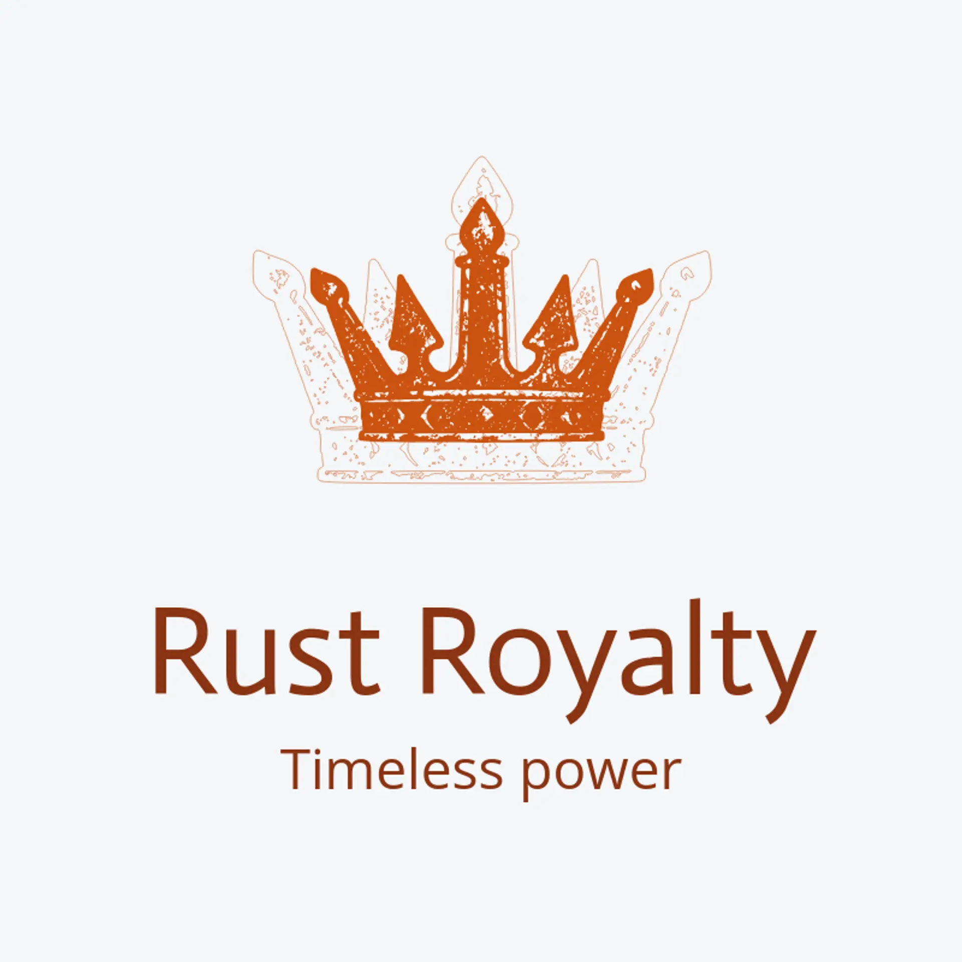 Rust Royalty logo for king
