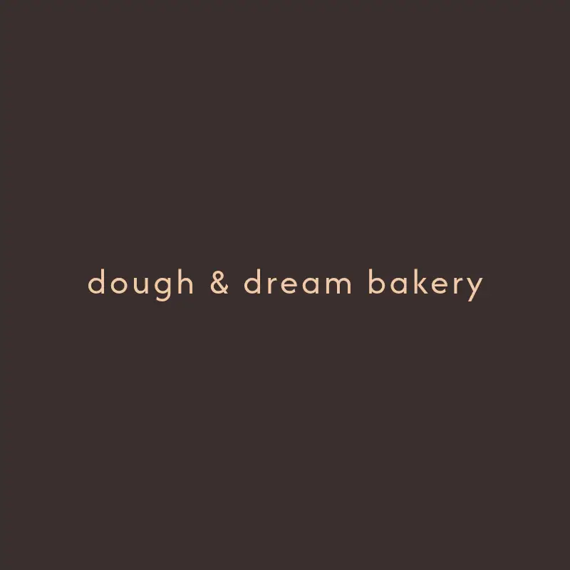 Dough & Dream Bakery logo for bakery