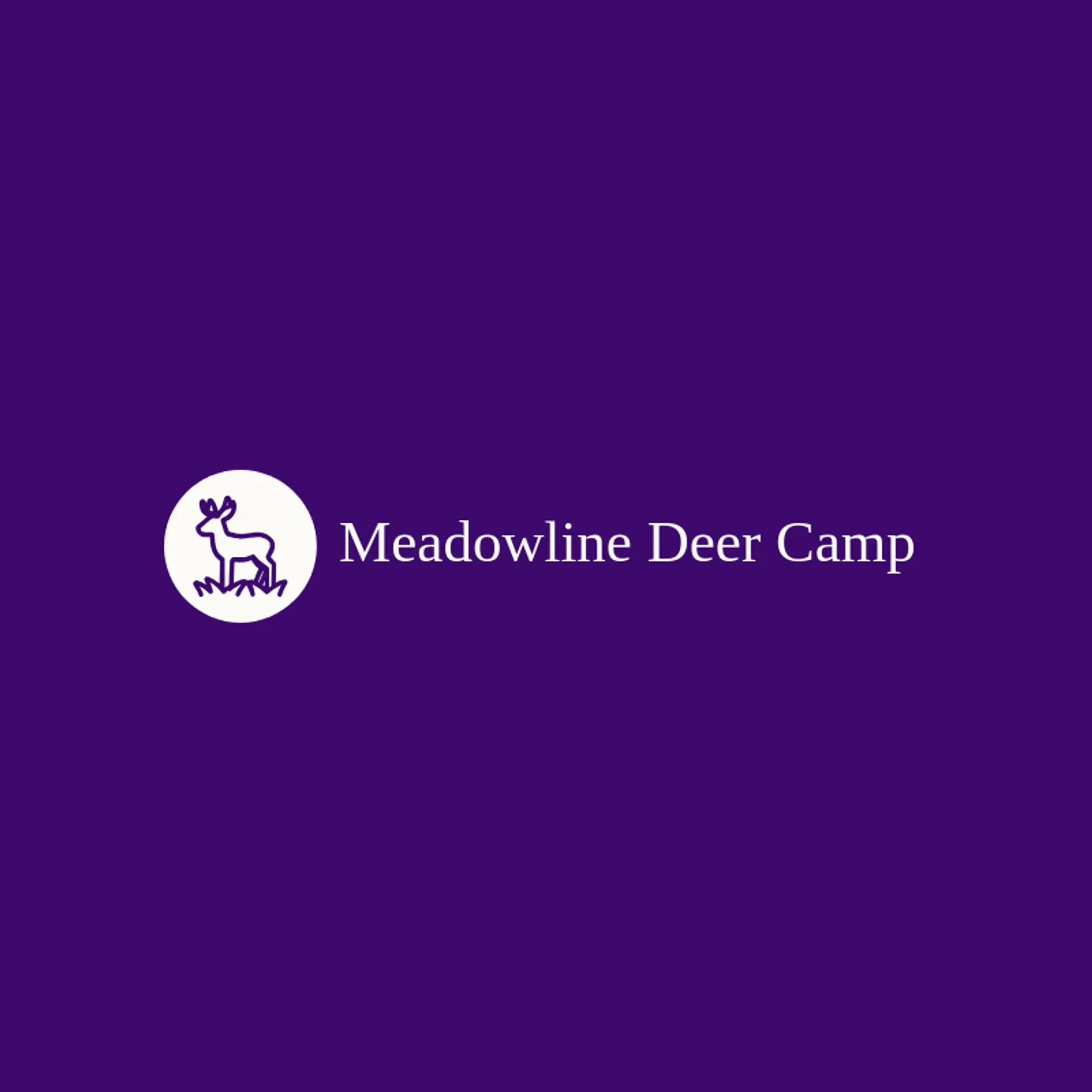 Meadowline Deer Camp logo for deer hunting