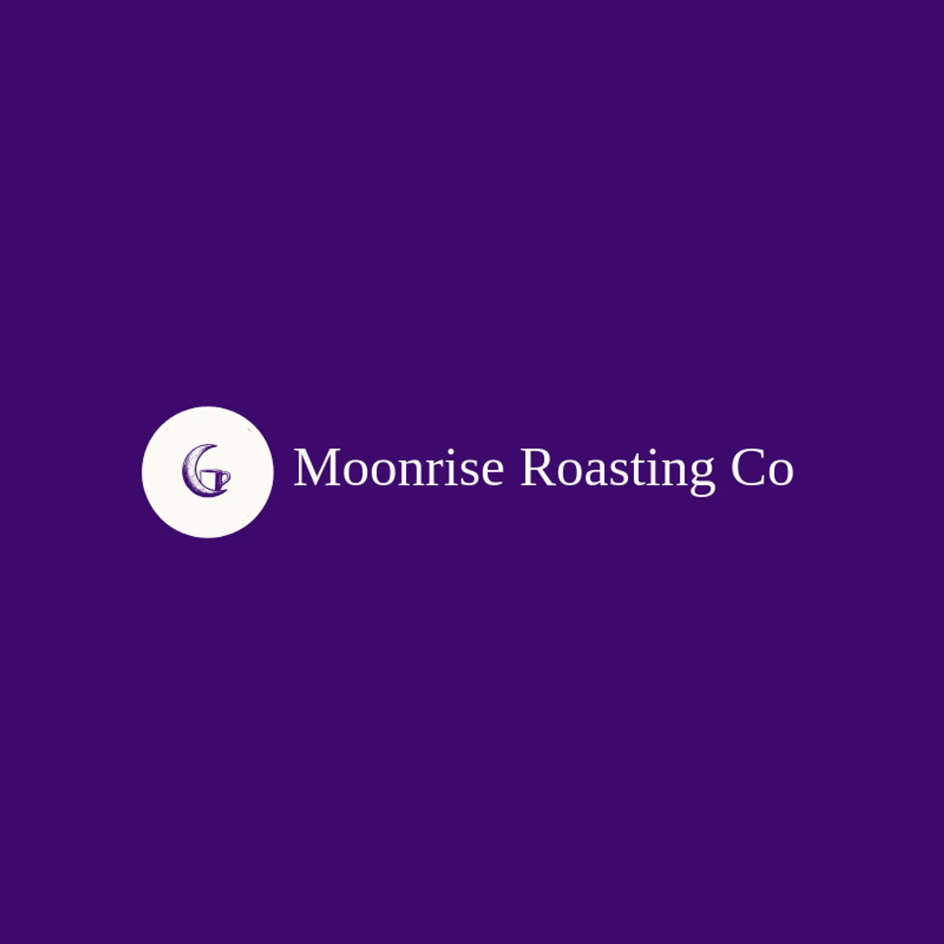 Moonrise Roasting Co logo for coffee cup