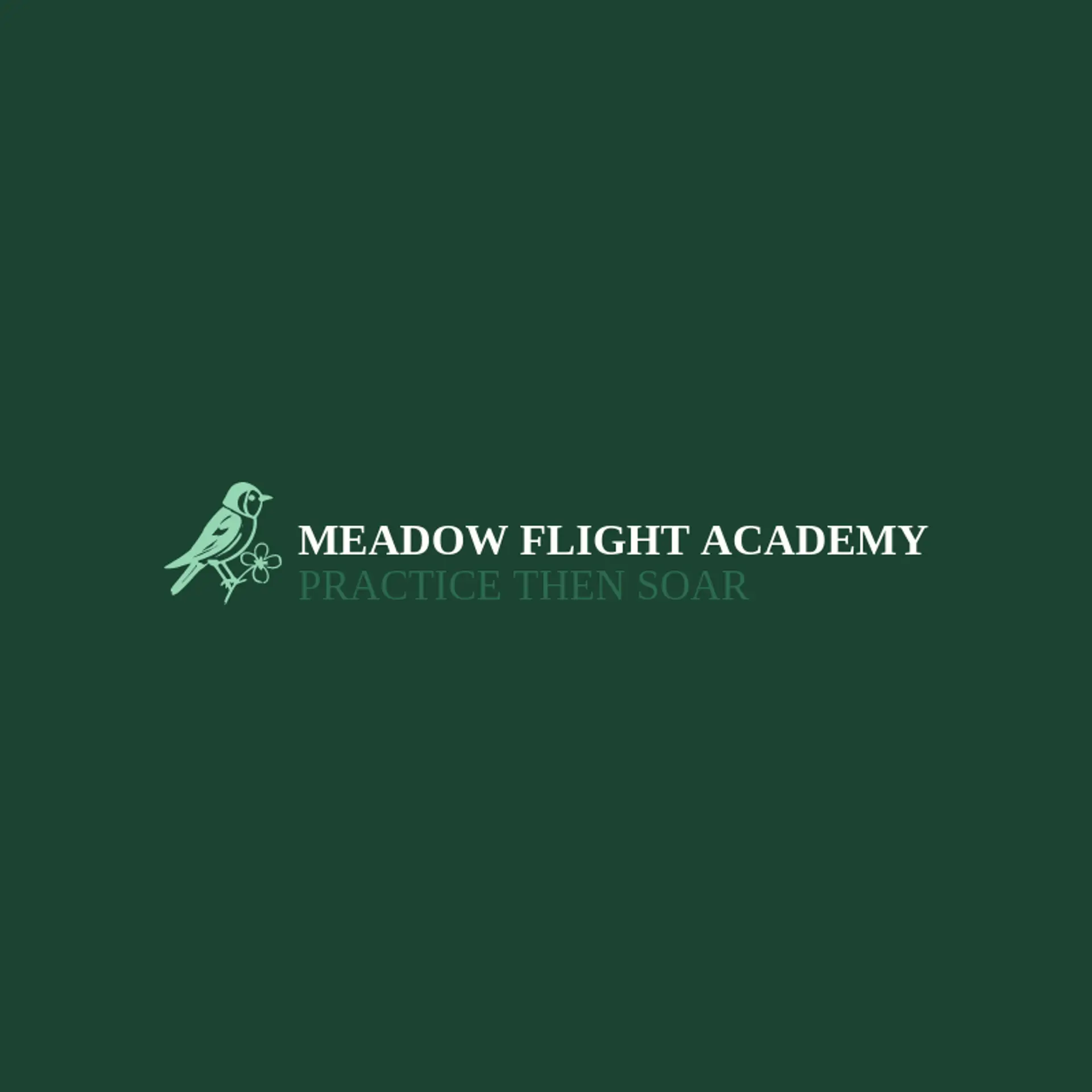 Meadow Flight Academy logo for hood