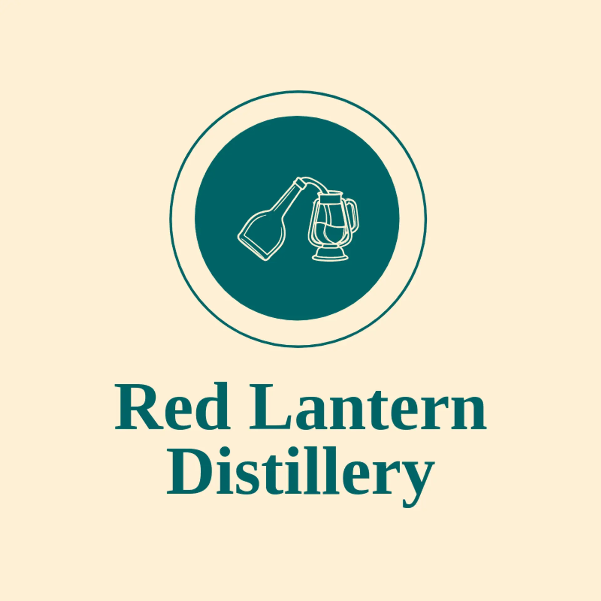 Red Lantern Distillery logo for whiskey