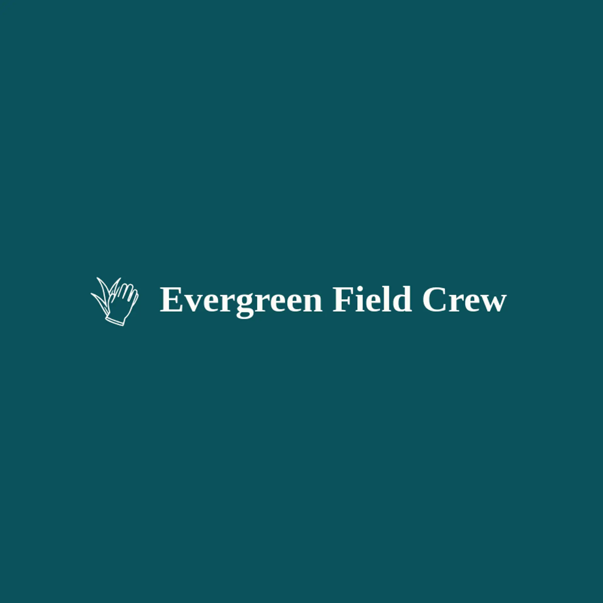 Evergreen Field Crew logo for grass