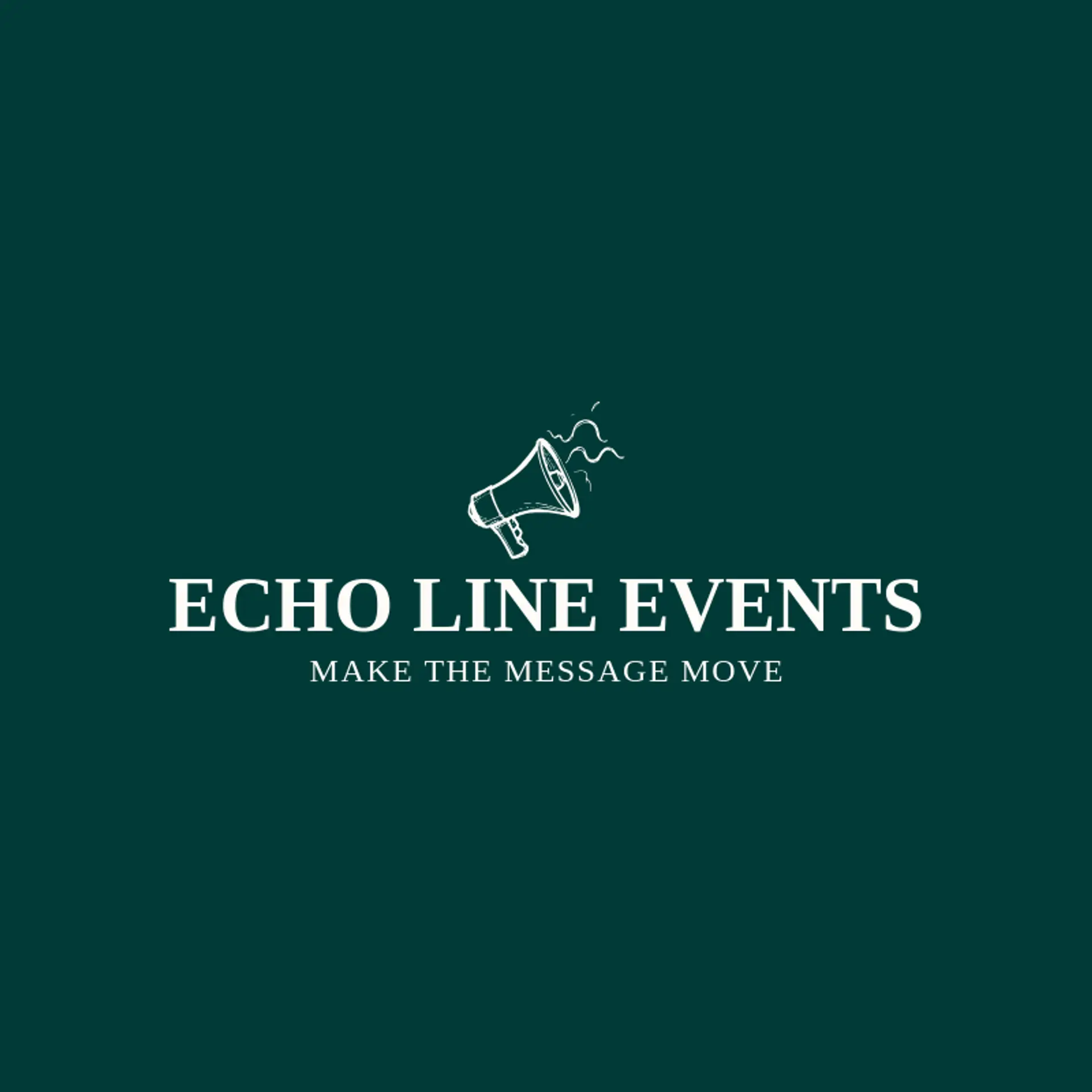 Echo Line Events logo for megaphone