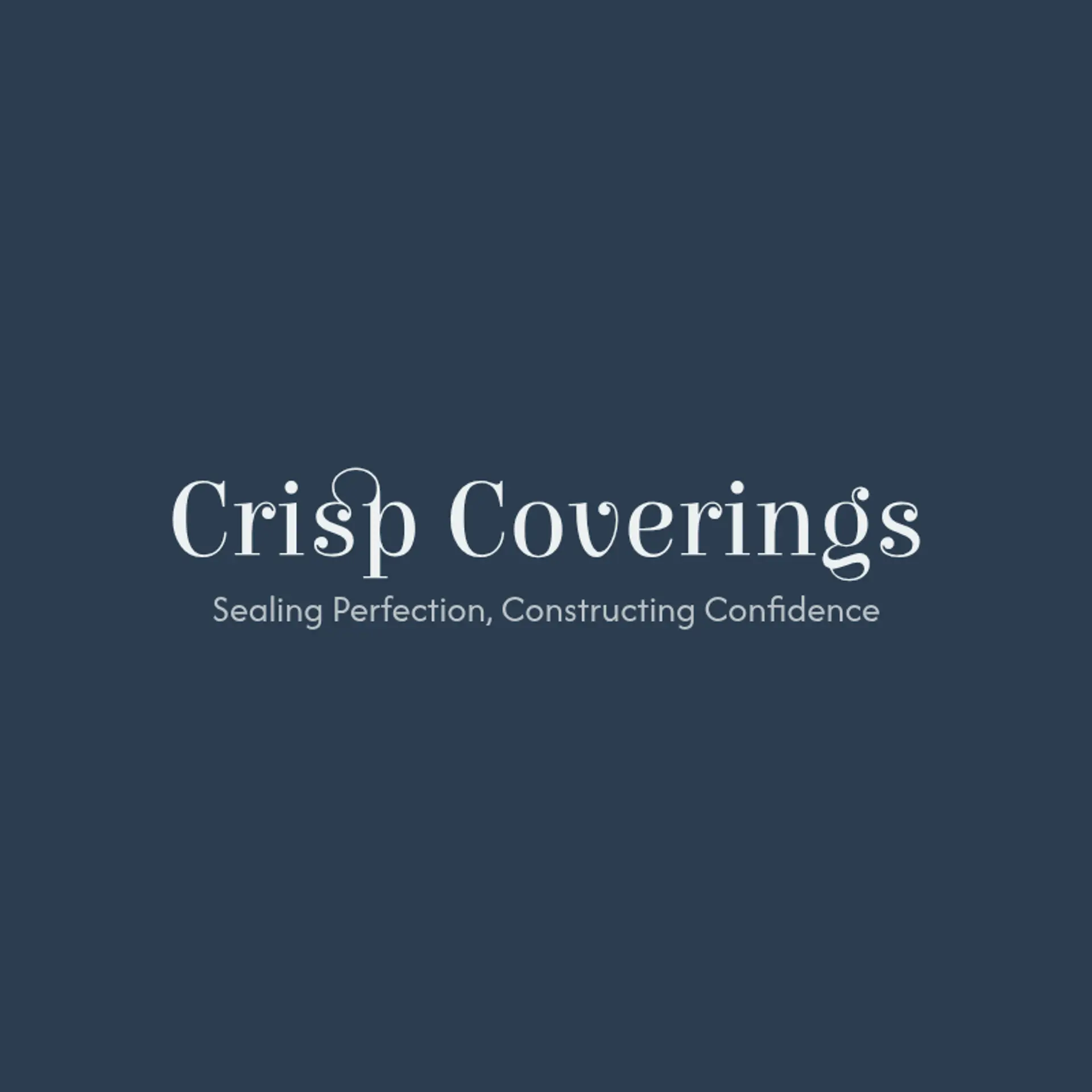 Crisp Coverings logo for construction dry wall