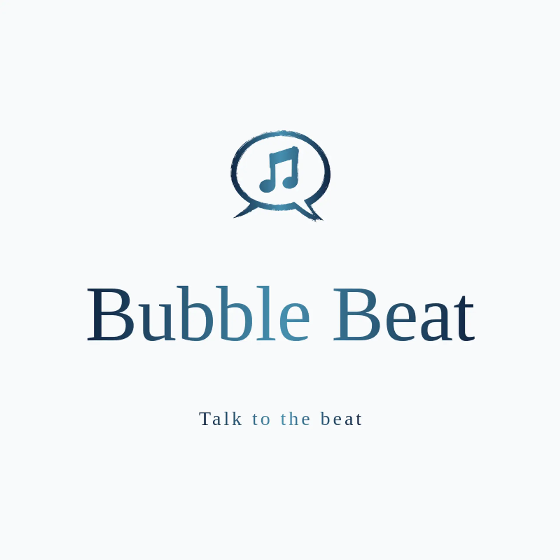 Bubble Beat logo for message
