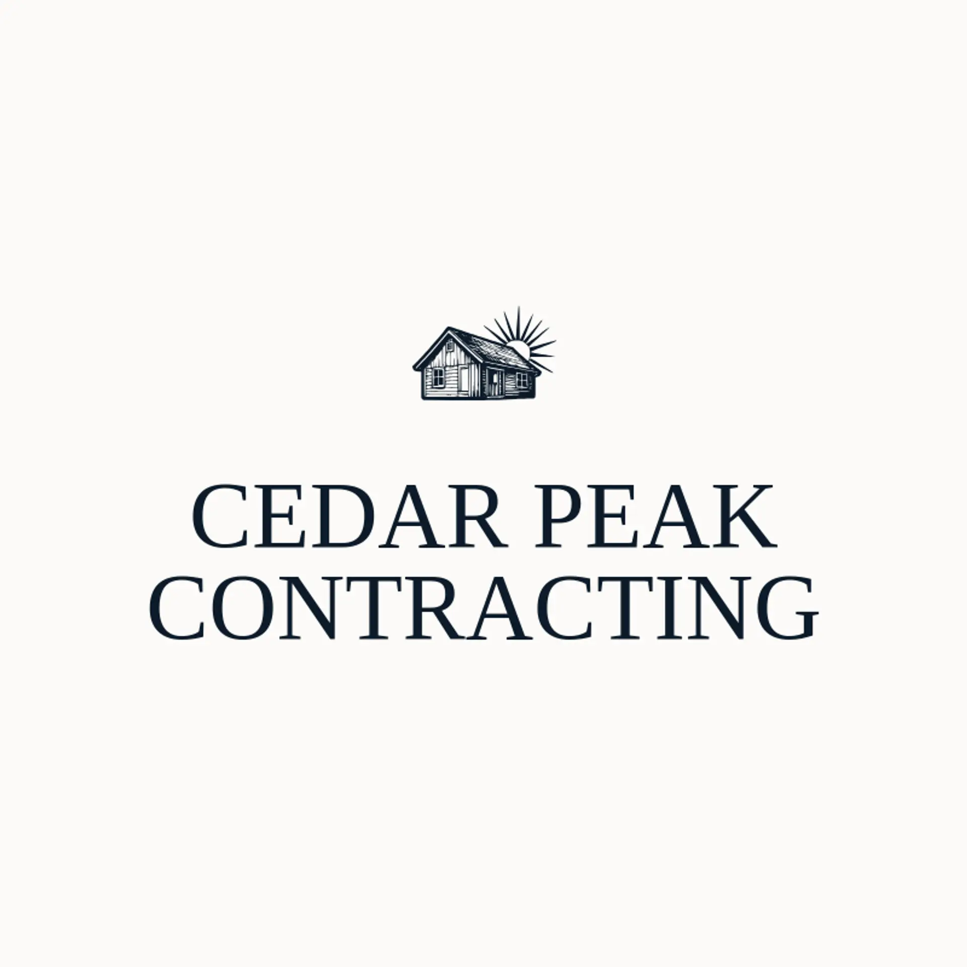 Cedar Peak Contracting logo for contractor