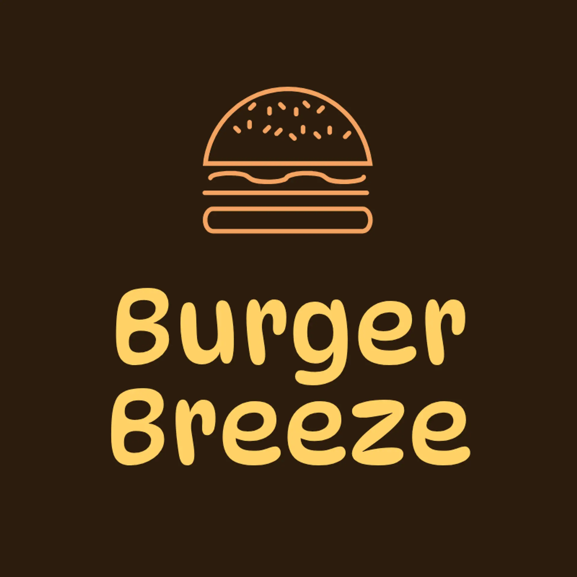 Burger Breeze logo for burger restaurant