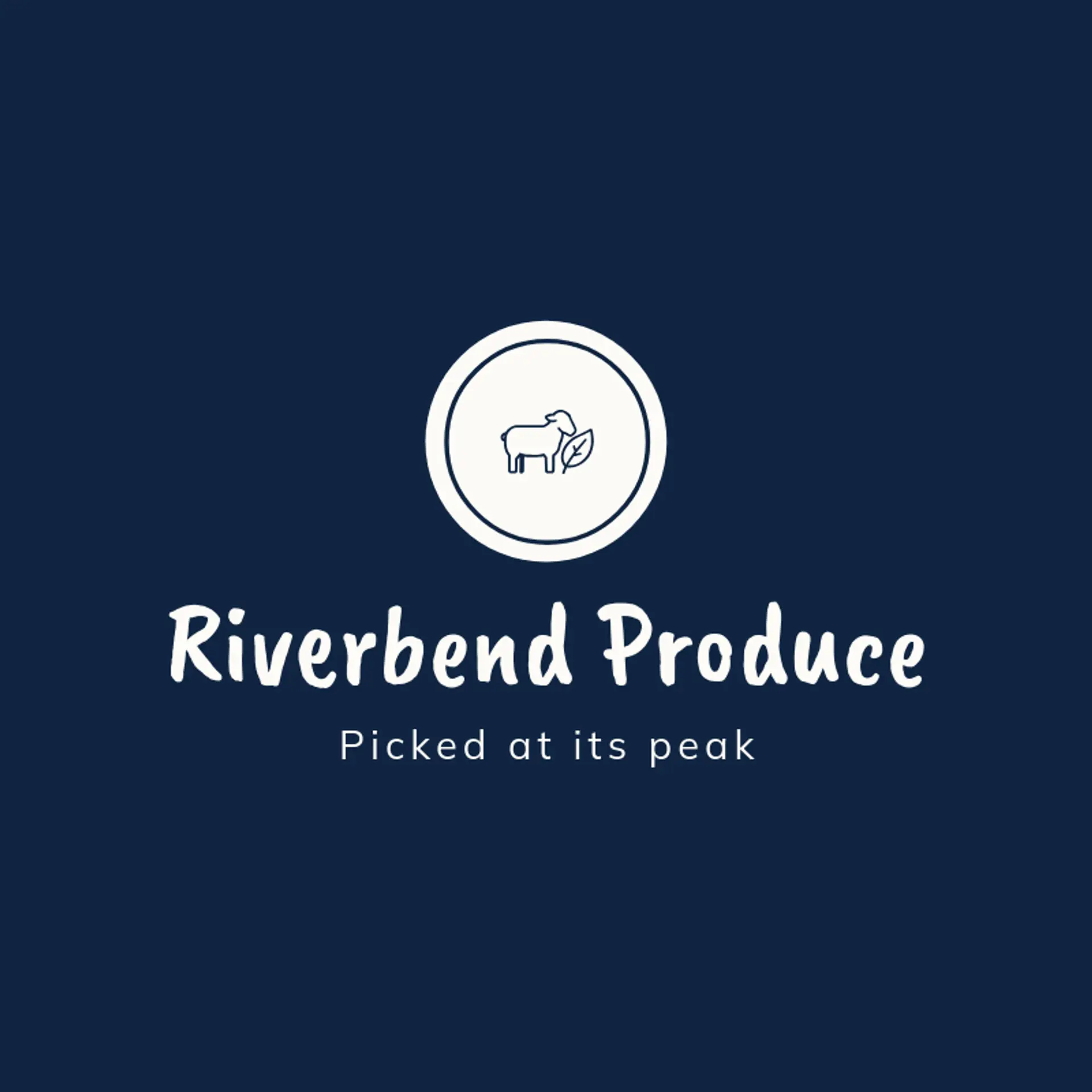 Riverbend Produce logo for farm