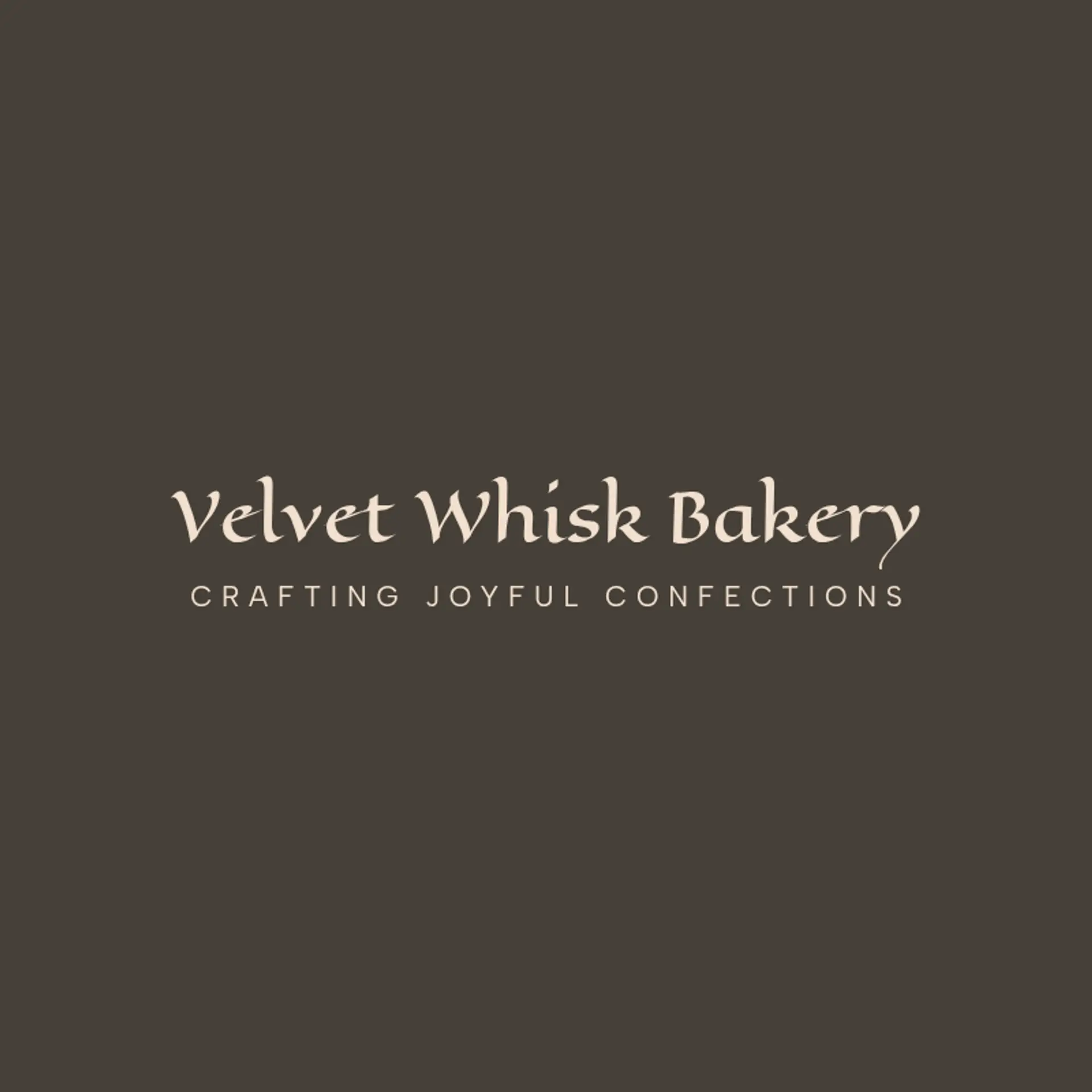 Velvet Whisk Bakery logo for unique bakery