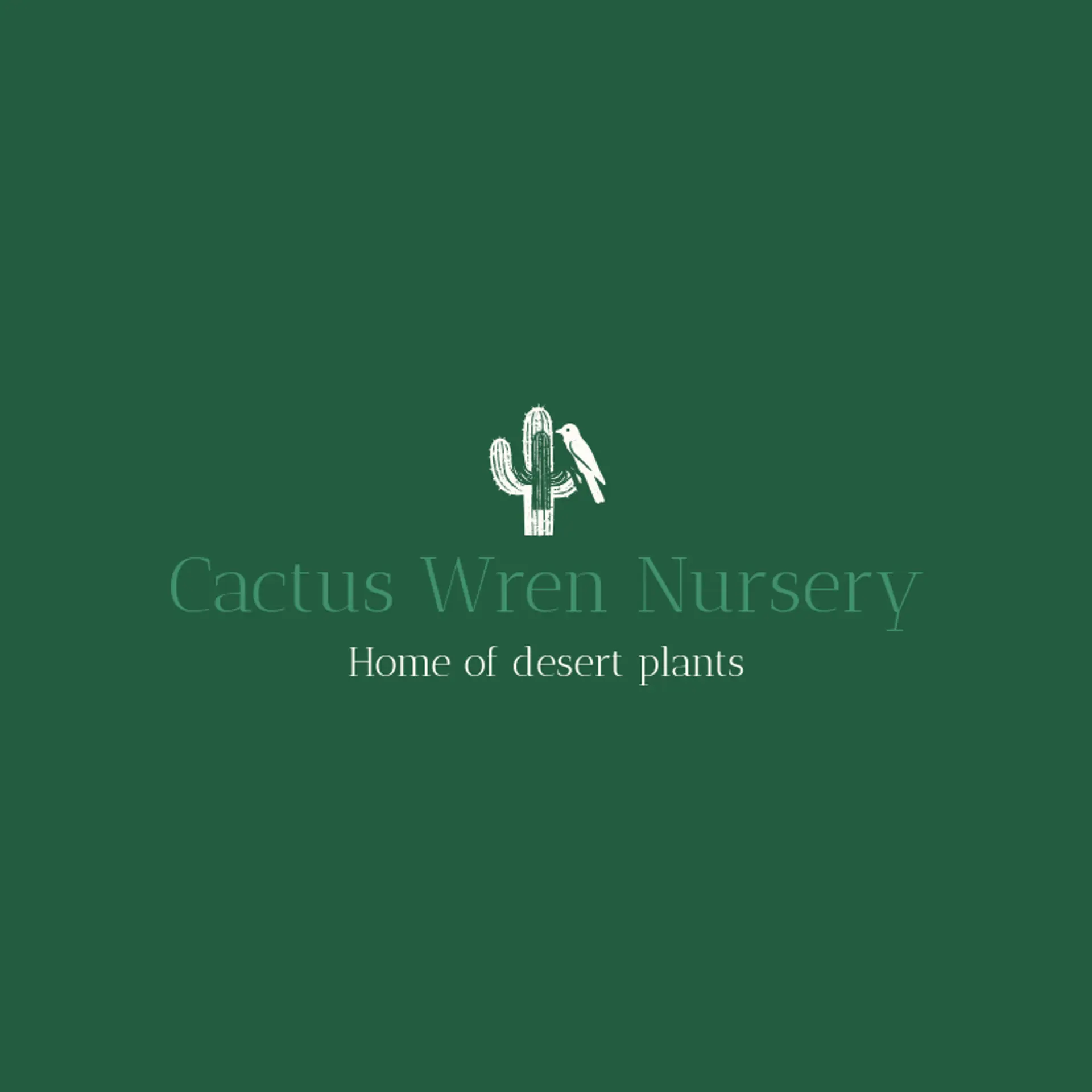 Cactus Wren Nursery logo for cactus