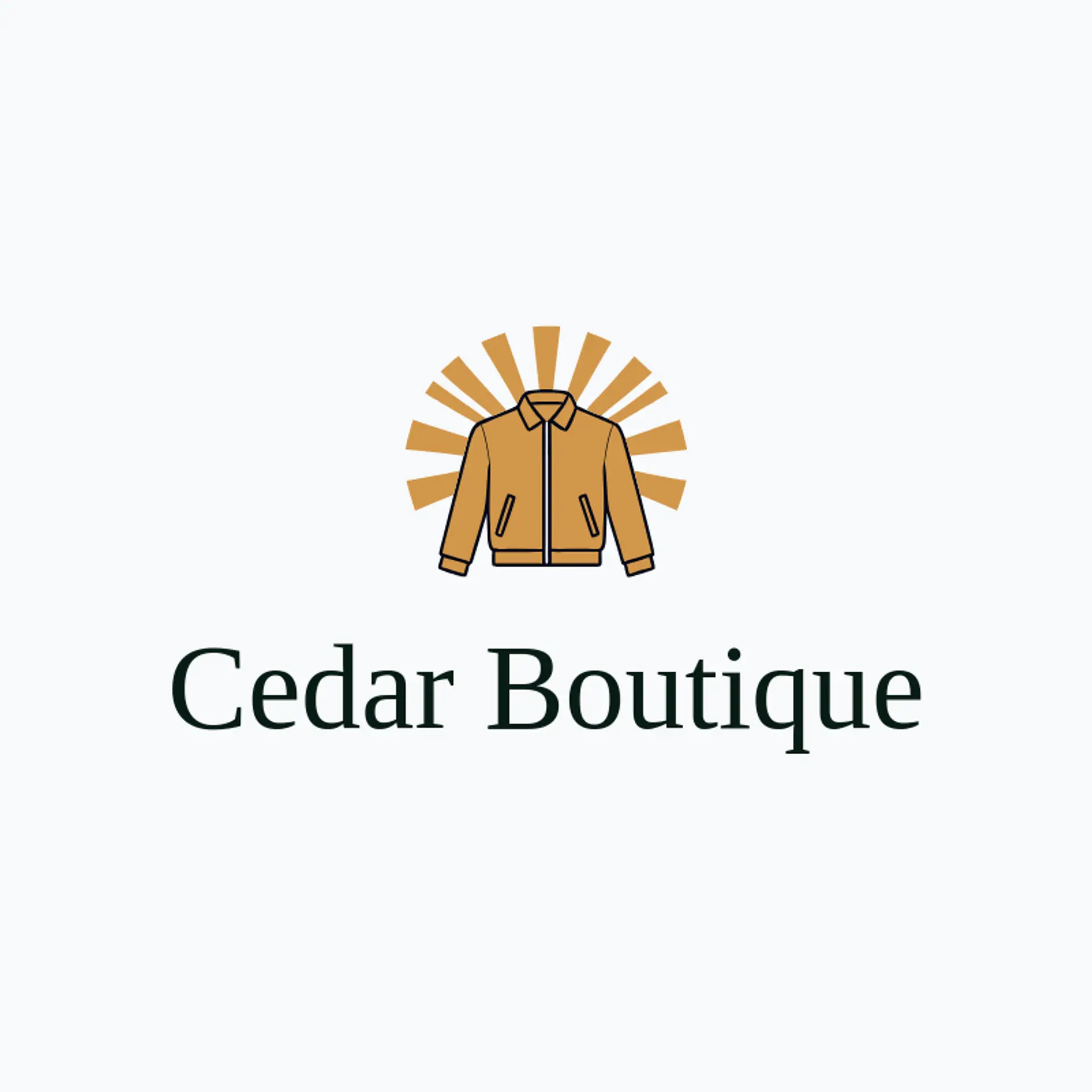 Cedar Boutique logo for clothing store