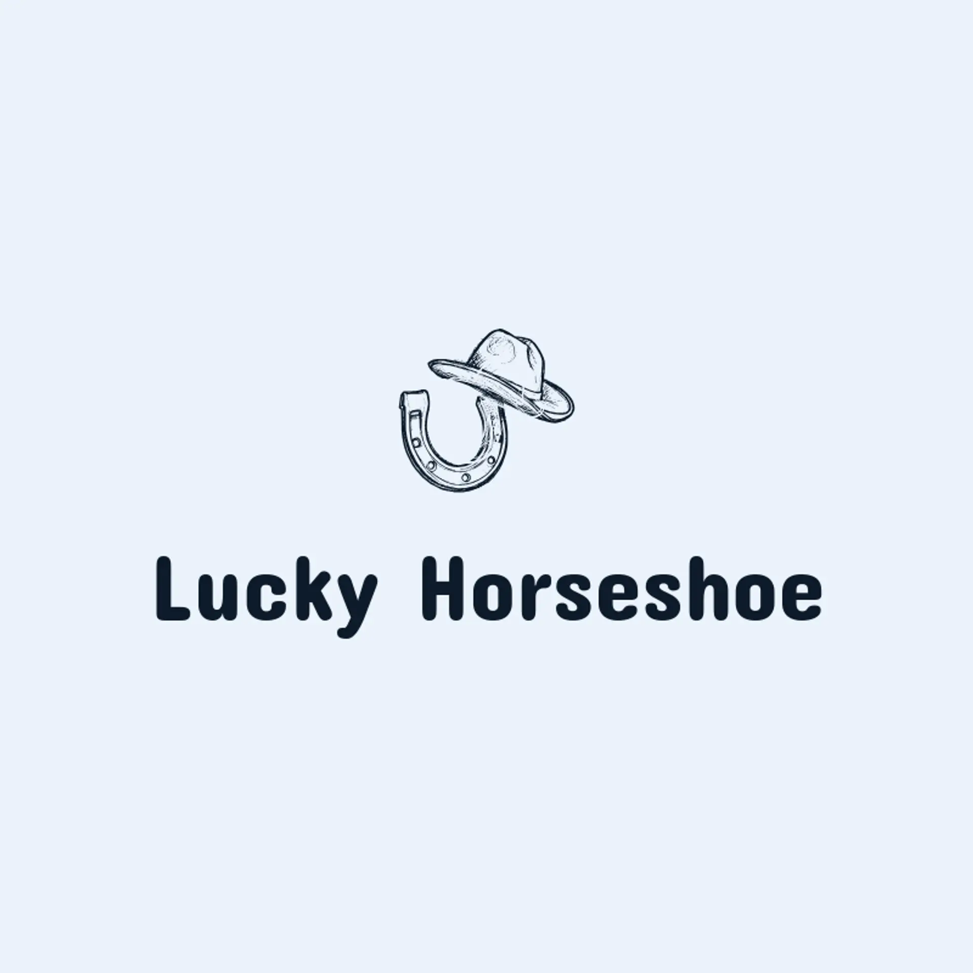 Lucky Horseshoe logo for cowboy