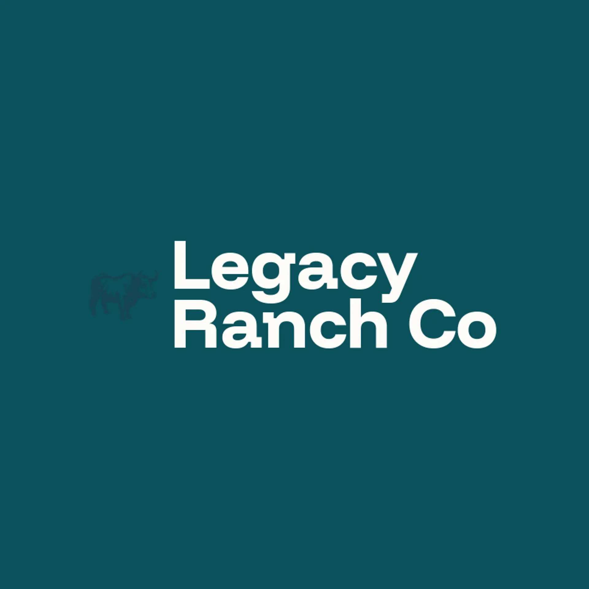 Legacy Ranch Co logo for bull