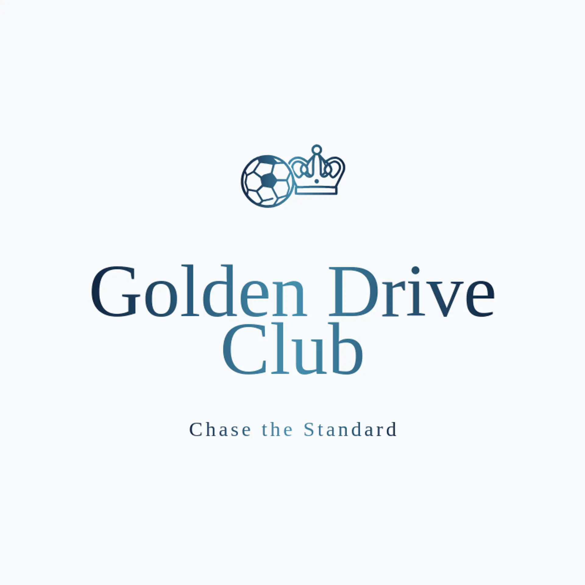 Golden Drive Club logo for american football