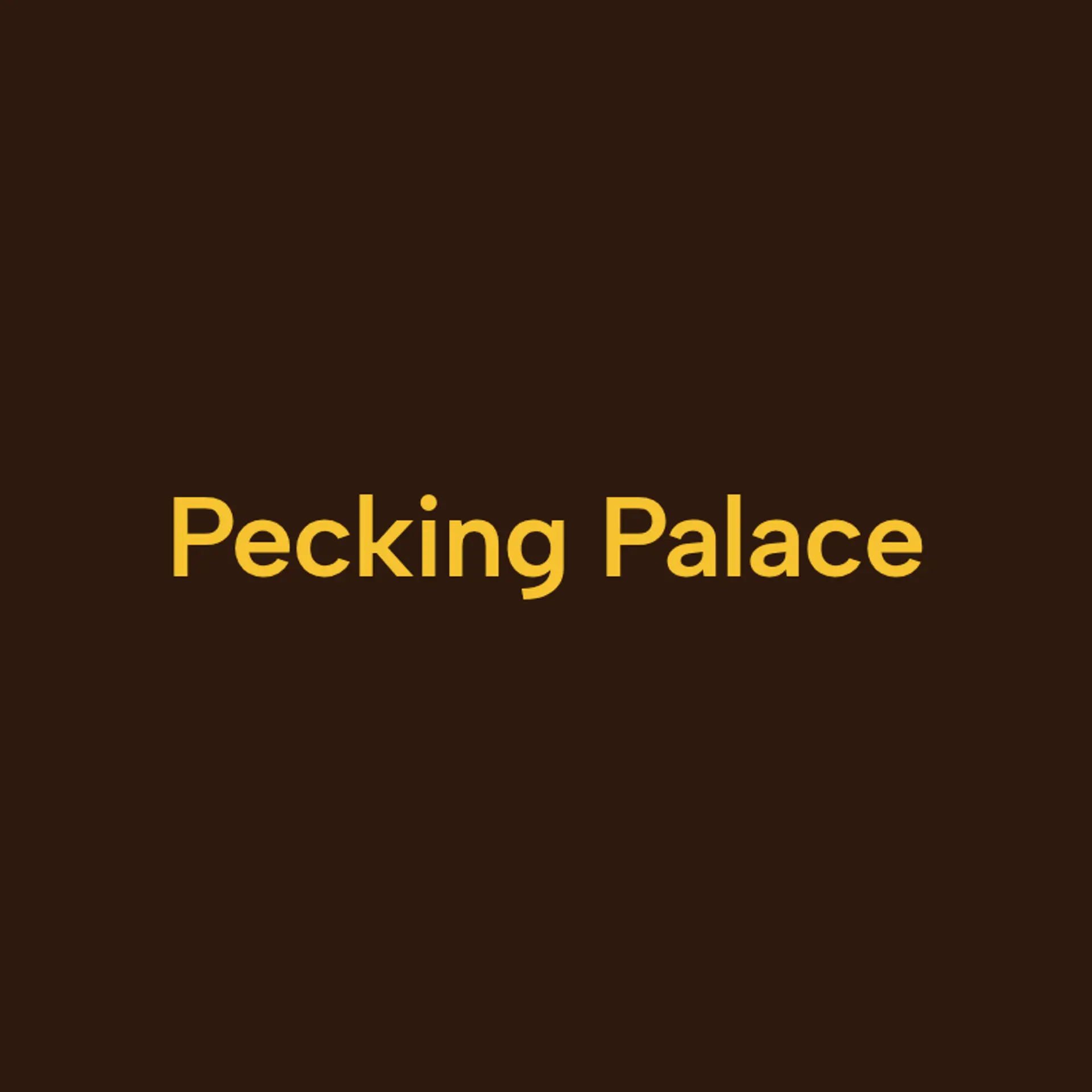 Pecking Palace logo for chicken restaurant
